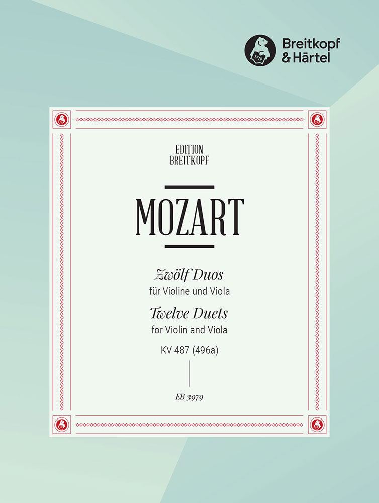Wolfgang Amadeus Mozart - 12 Duos KV 487 (496a) - Cover