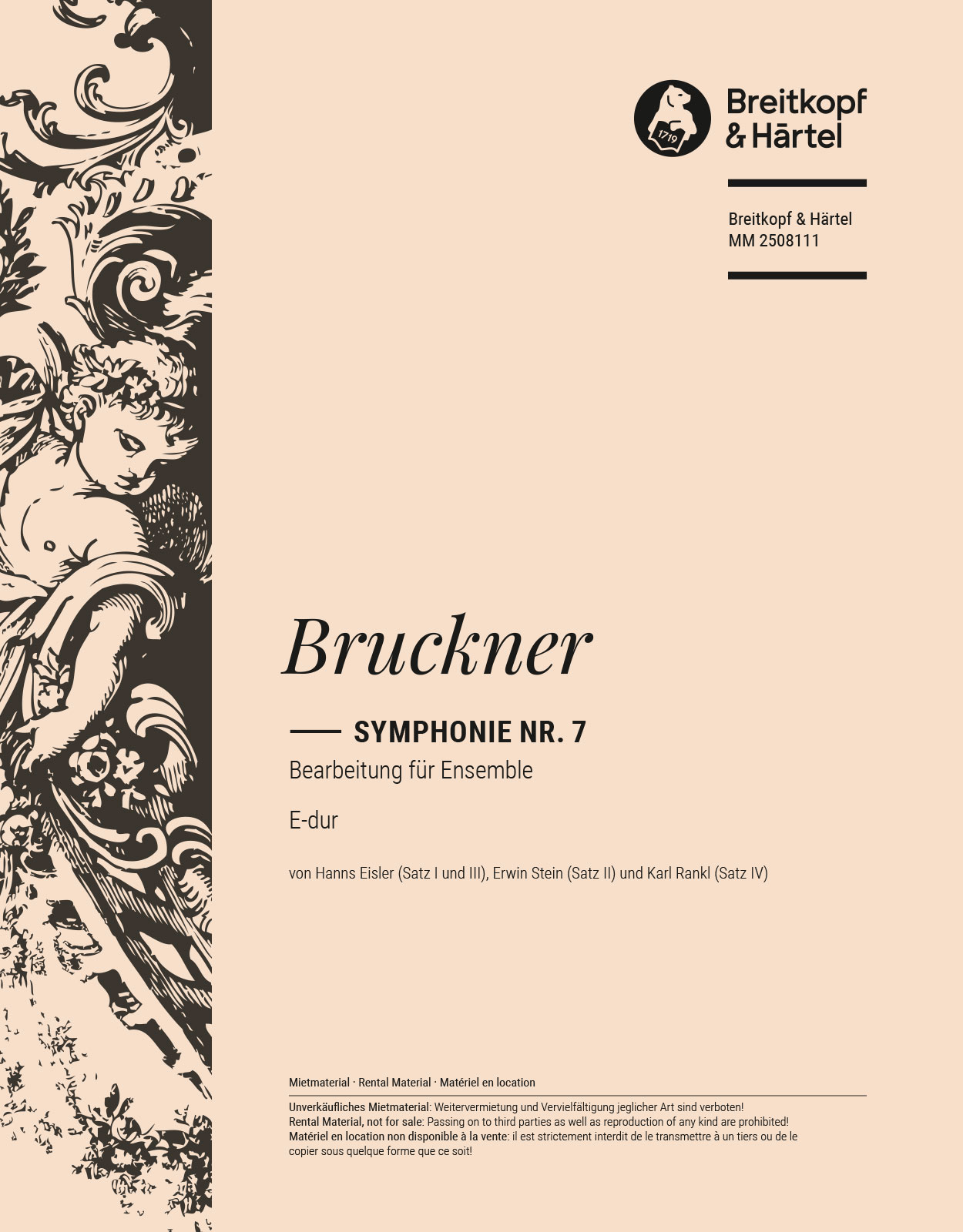 Anton Bruckner - Symphonie Nr. 7 E-dur - Cover