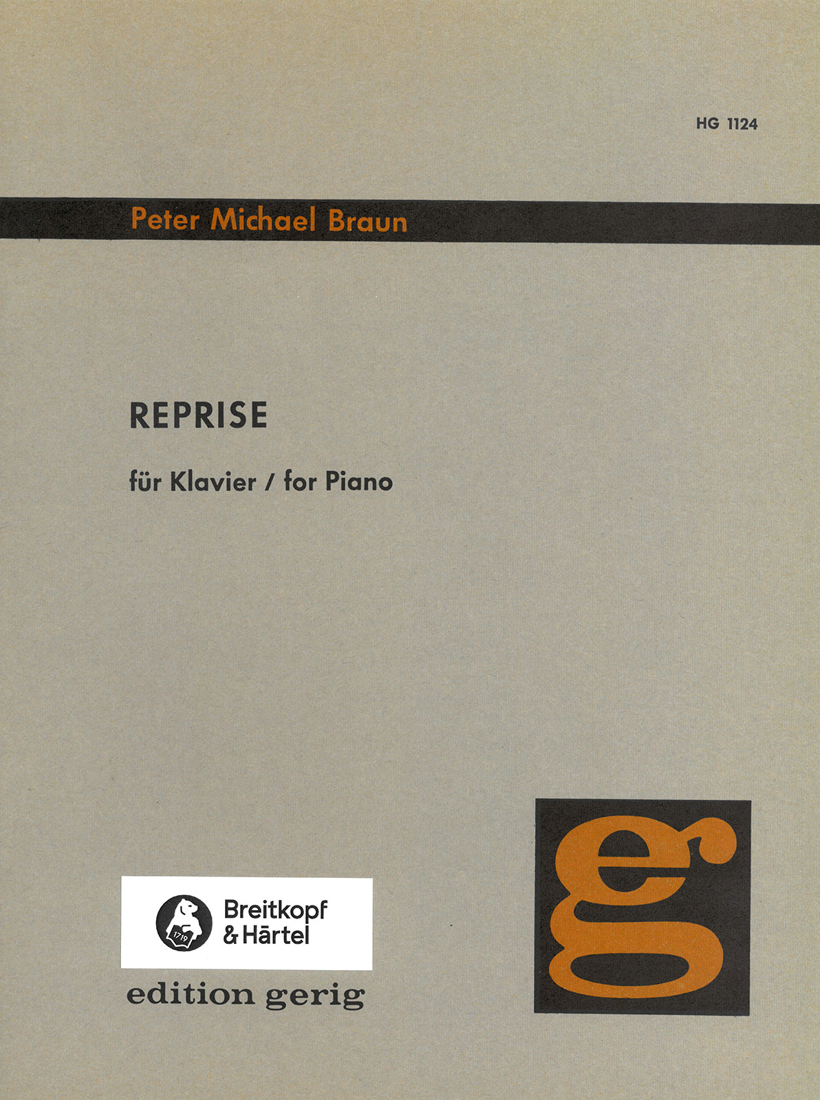 Peter Michael Braun - Reprise - Cover