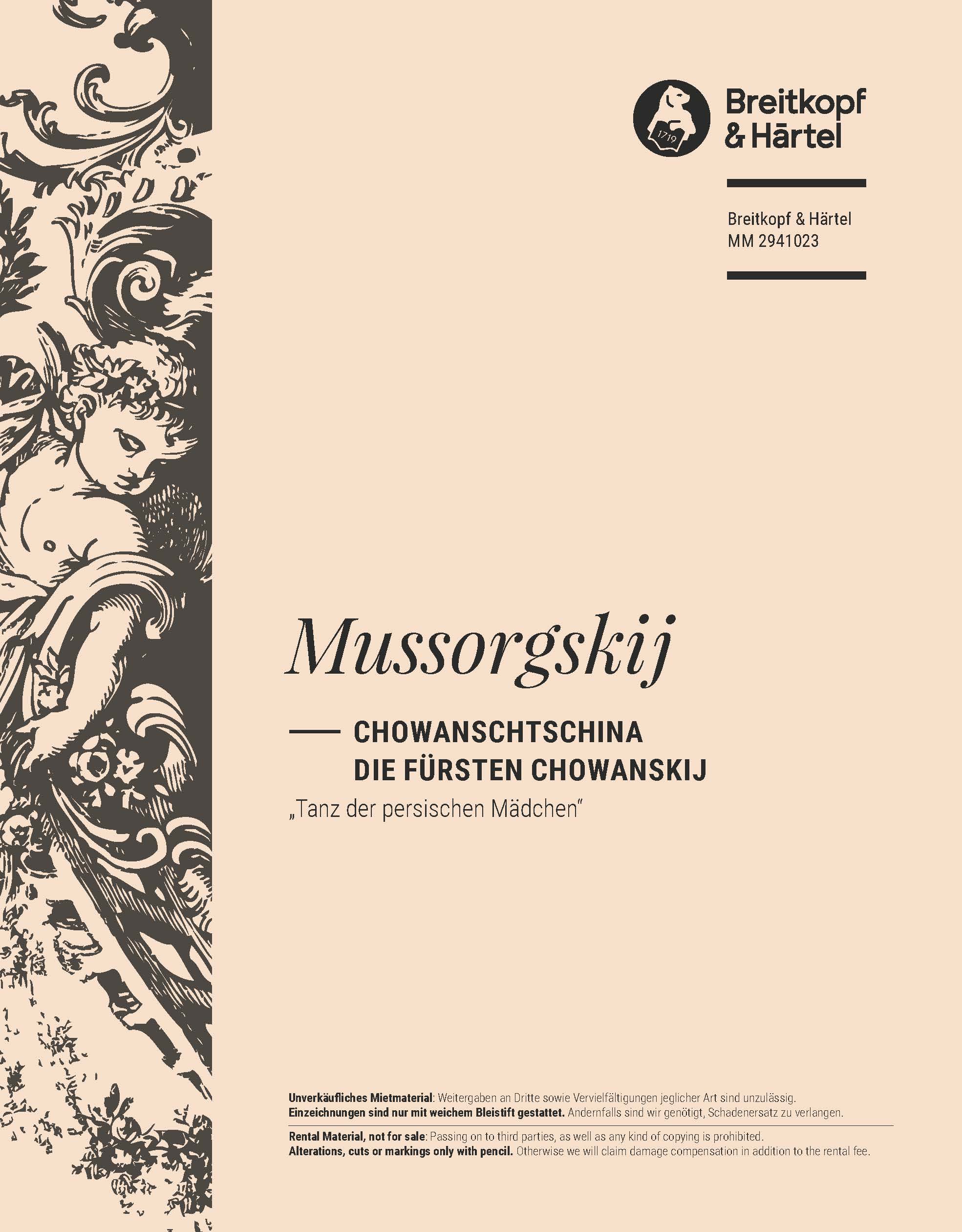 MM 2941023 - Chowanschtschina / Die Fürsten Chowanskij - Cover