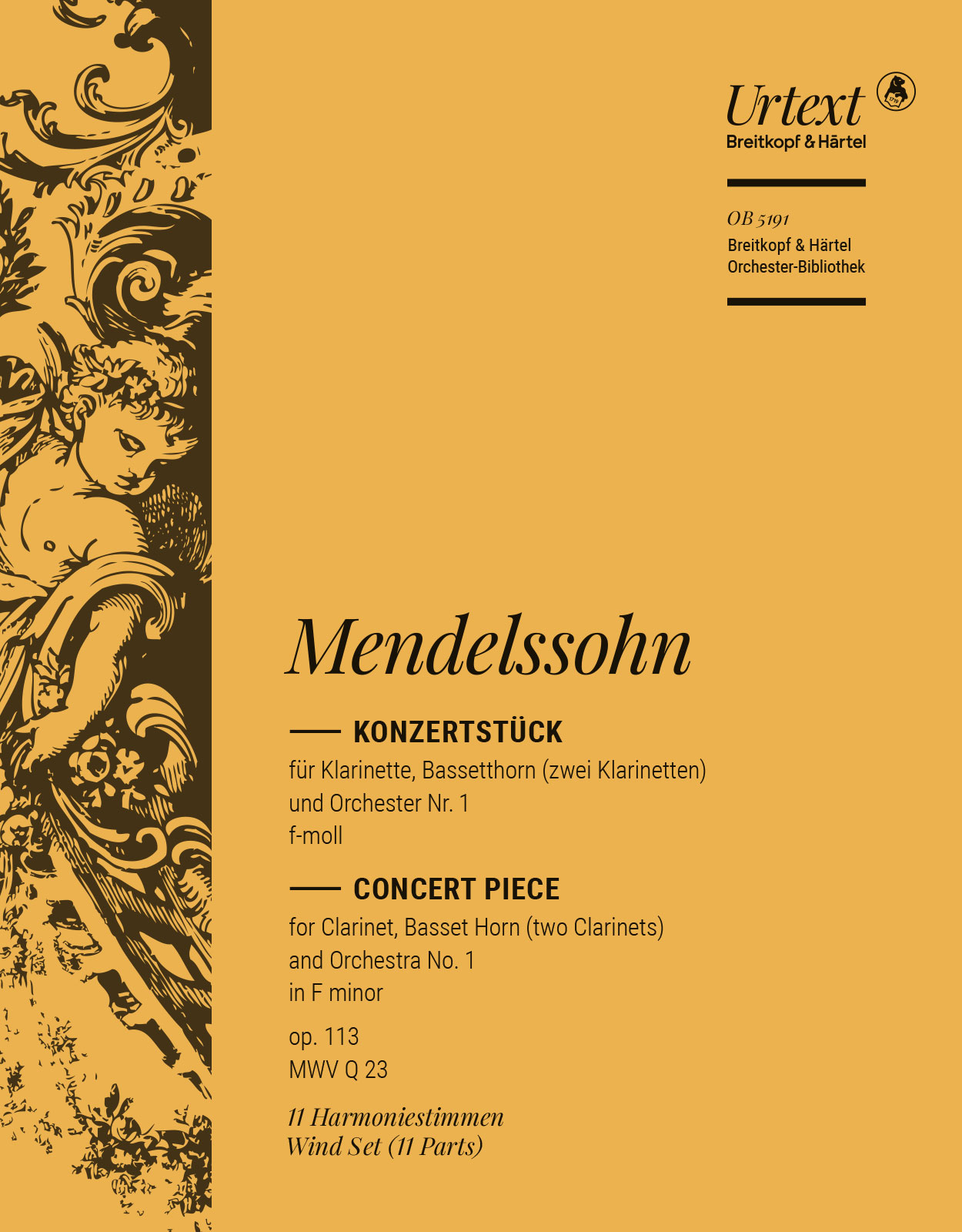 OB 5191-30 - Concert Piece No. 1 in F minor [Op. 113] MWV Q 23 - Cover