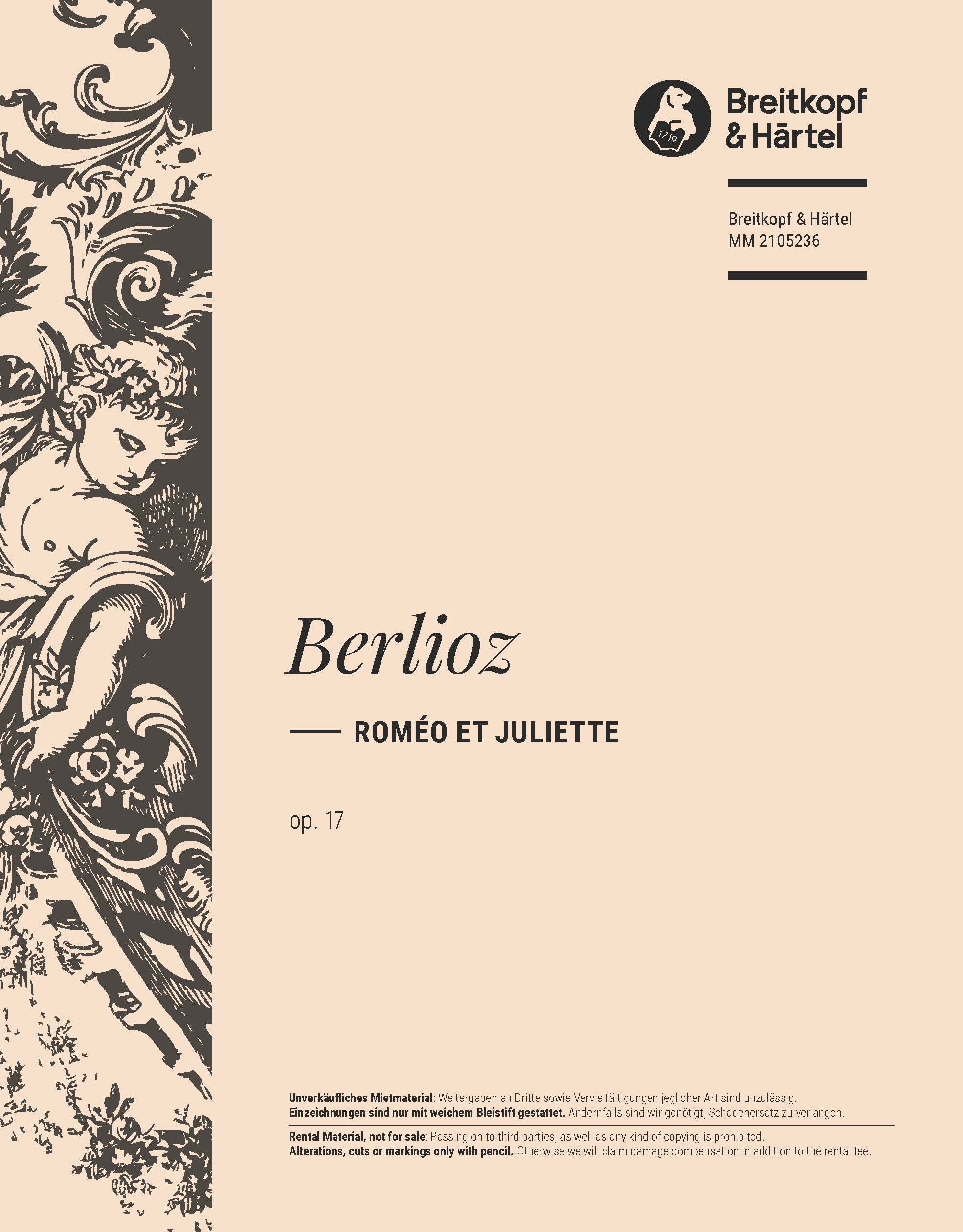 MM 2105236 - Roméo et Juliette Op. 17 - Cover