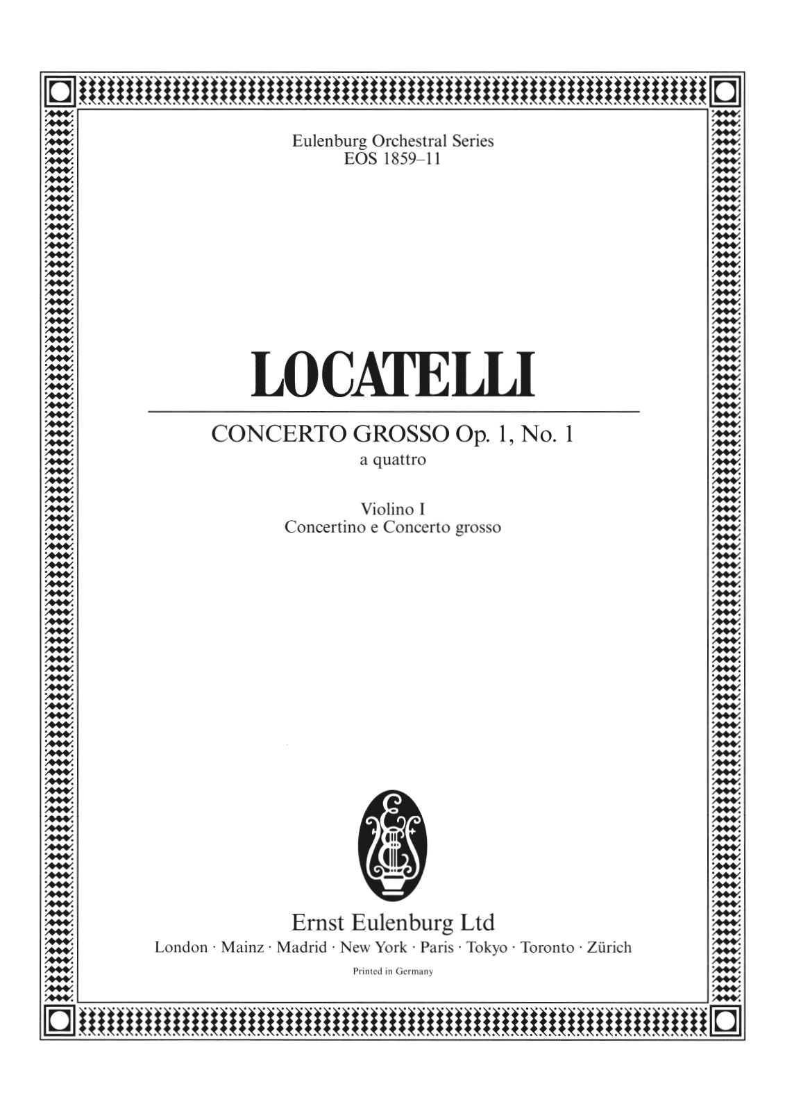 EOS 1859-15 - Concerto grosso „a quattro“ F-dur op. 1/1 - Cover