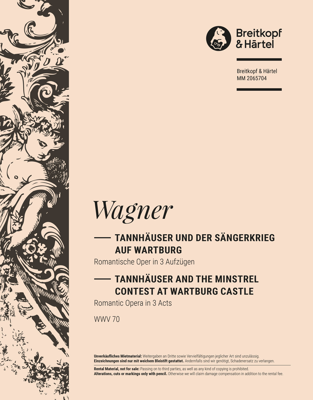 MM 2065704 - Tannhäuser und der Sängerkrieg auf Wartburg WWV 70 - Cover