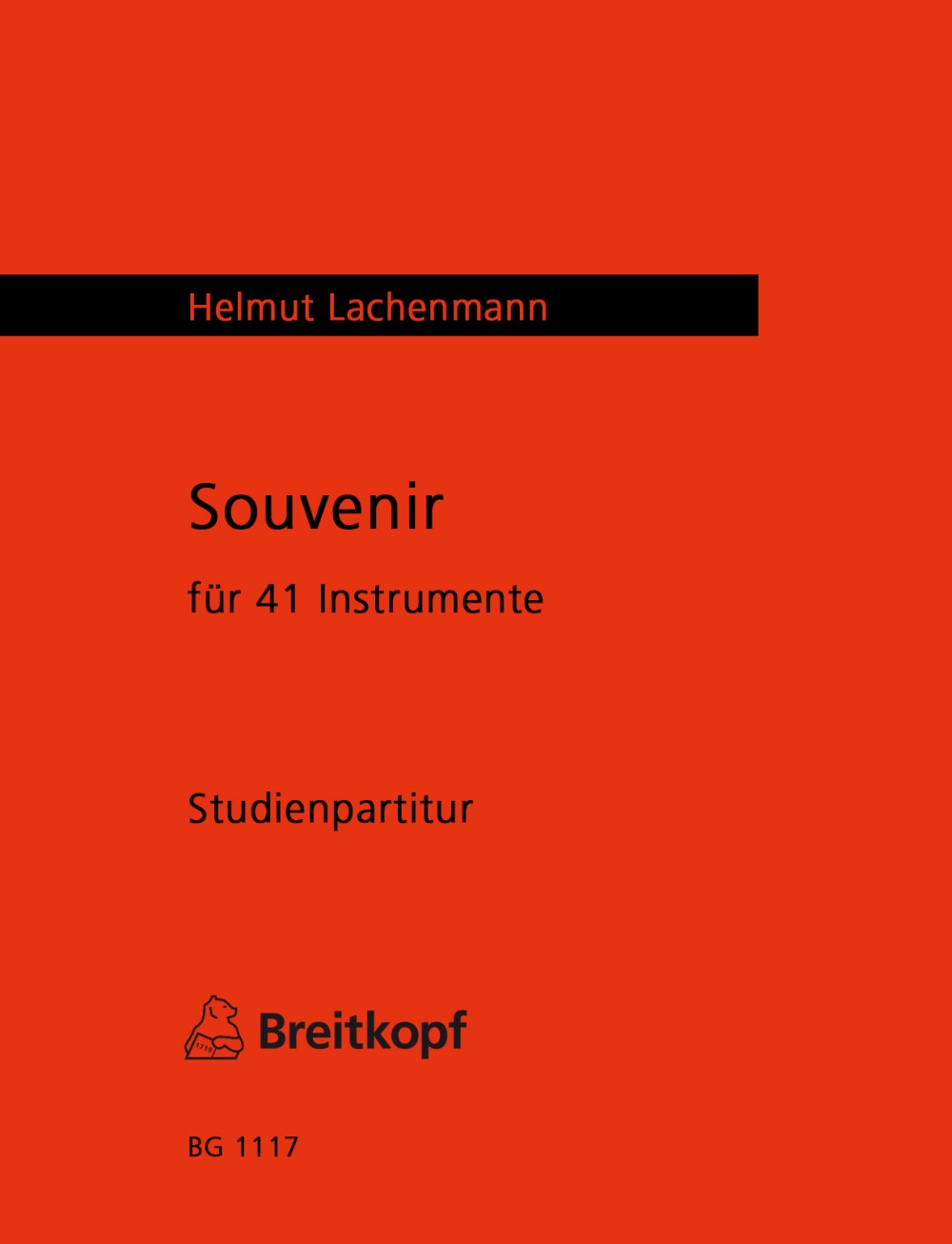 Helmut Lachenmann - Souvenir - Cover