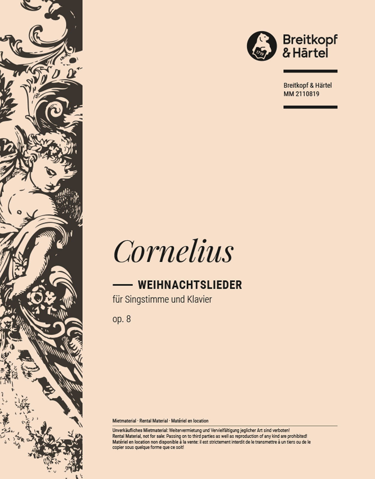 MM 2110819 - Weihnachtslieder op. 8 - Cover