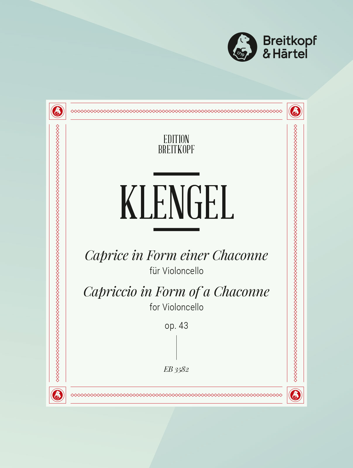 EB 3582D - Caprice in Form einer Chaconne op. 43 - Cover
