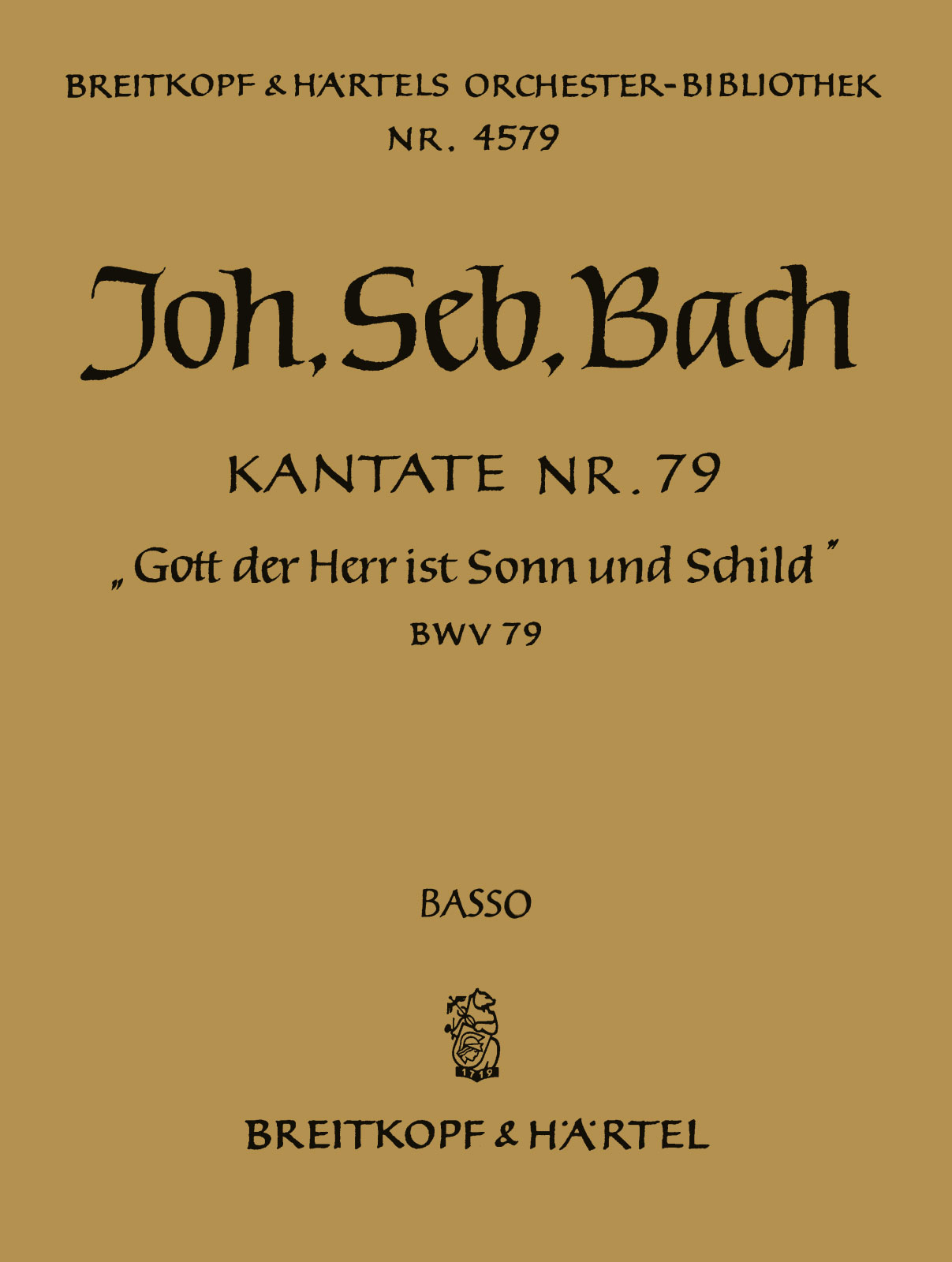 OB 4579-26 - Kantate BWV 79 „Gott der Herr ist Sonn und Schild“ - Cover
