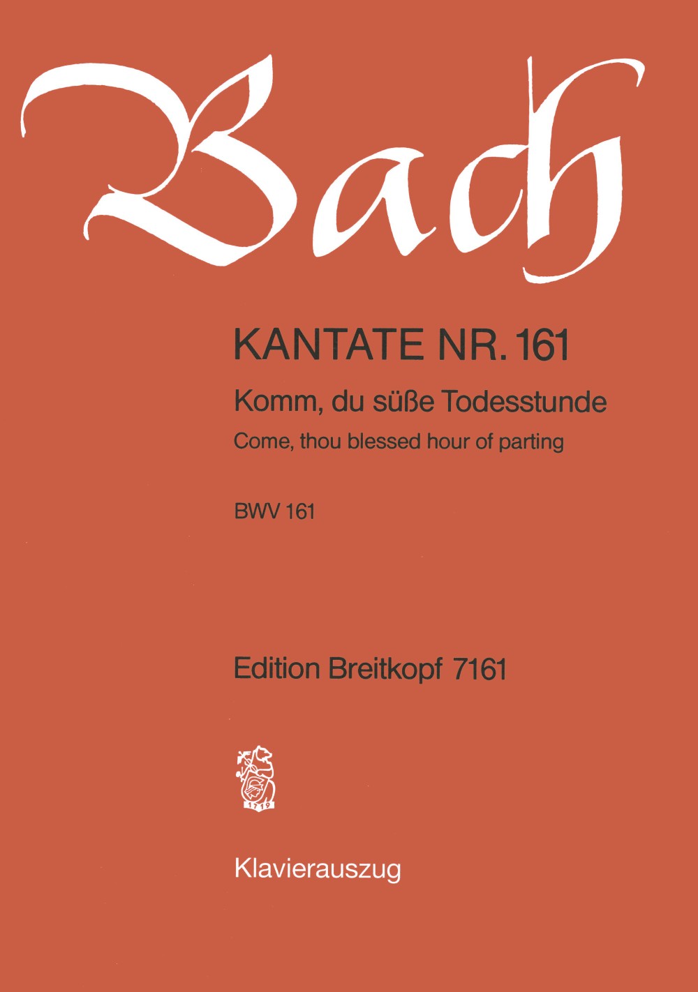 Johann Sebastian Bach - Kantate BWV 161 „Komm, du süße Todesstunde“ - Cover