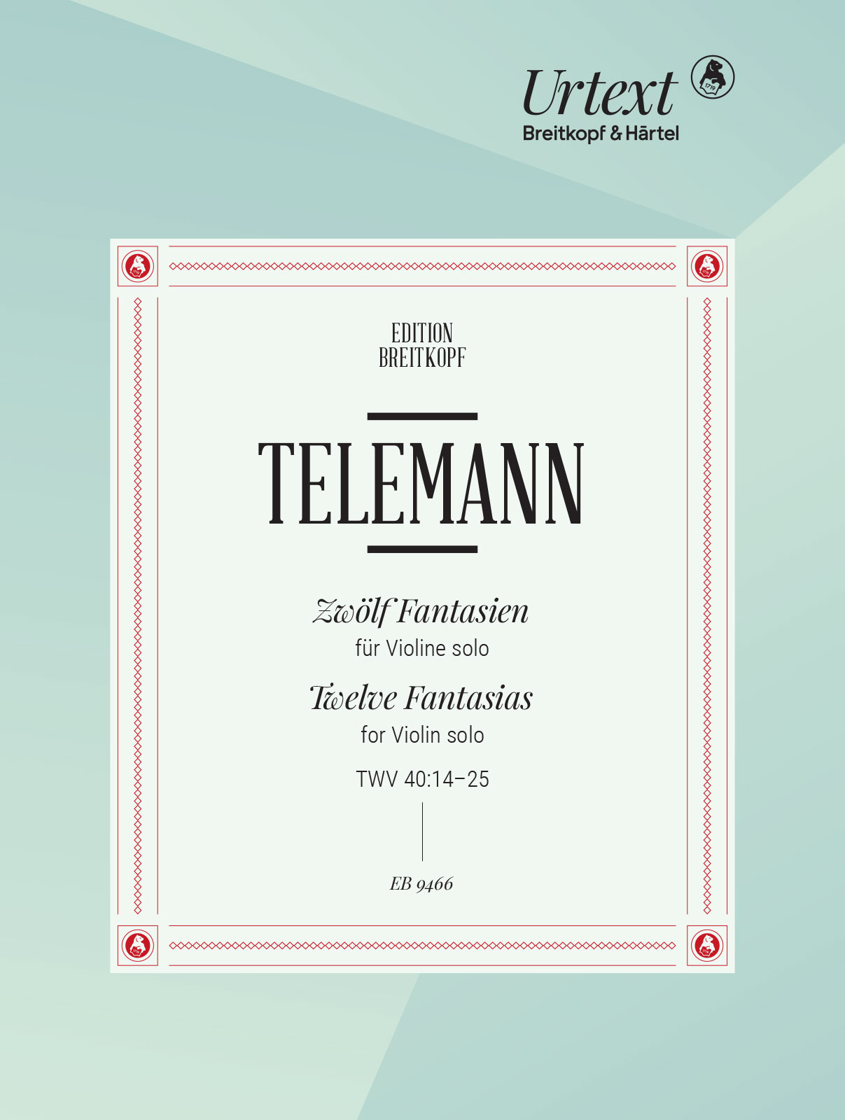 Georg Philipp Telemann - 12 Fantasien TWV 40:14–25 - Cover