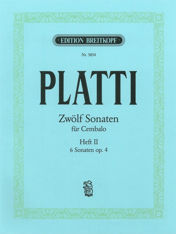Giovanni Benedetto Platti - 12 Sonatas - Cover