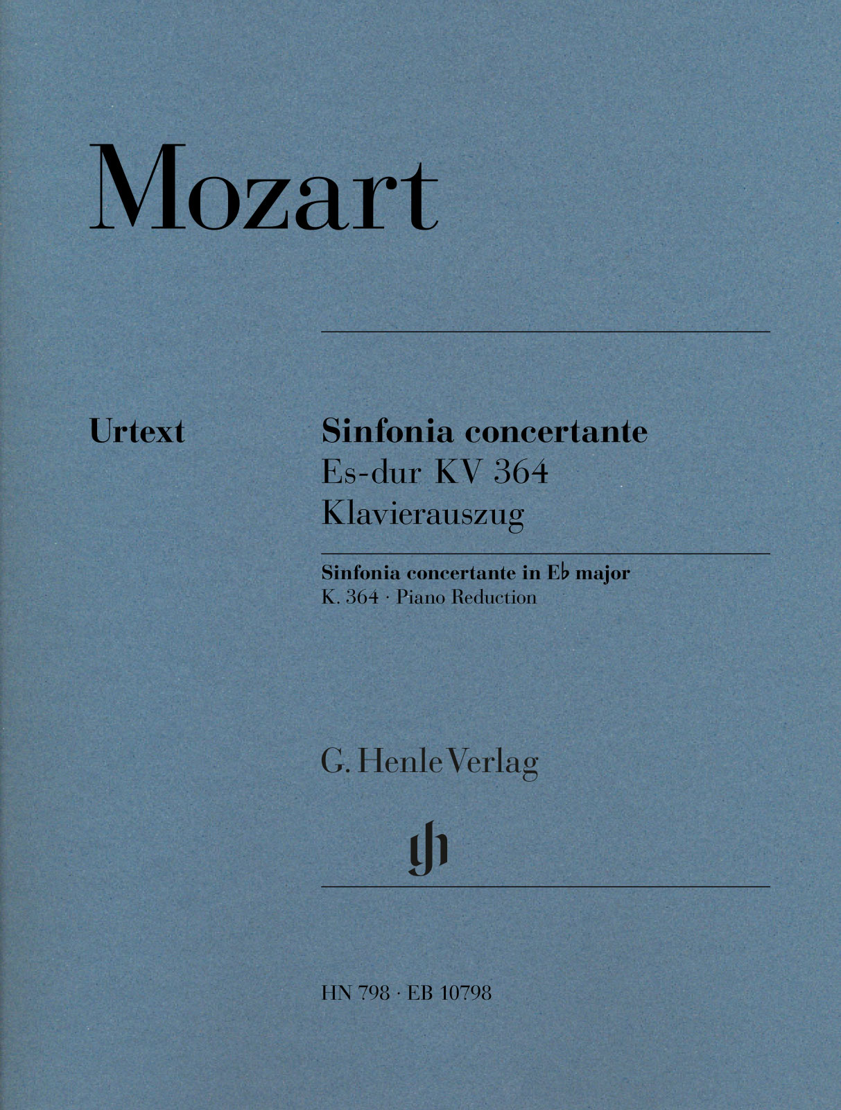 EB 10798 - Sinfonia concertante Es-dur KV 364 (320d) - Cover