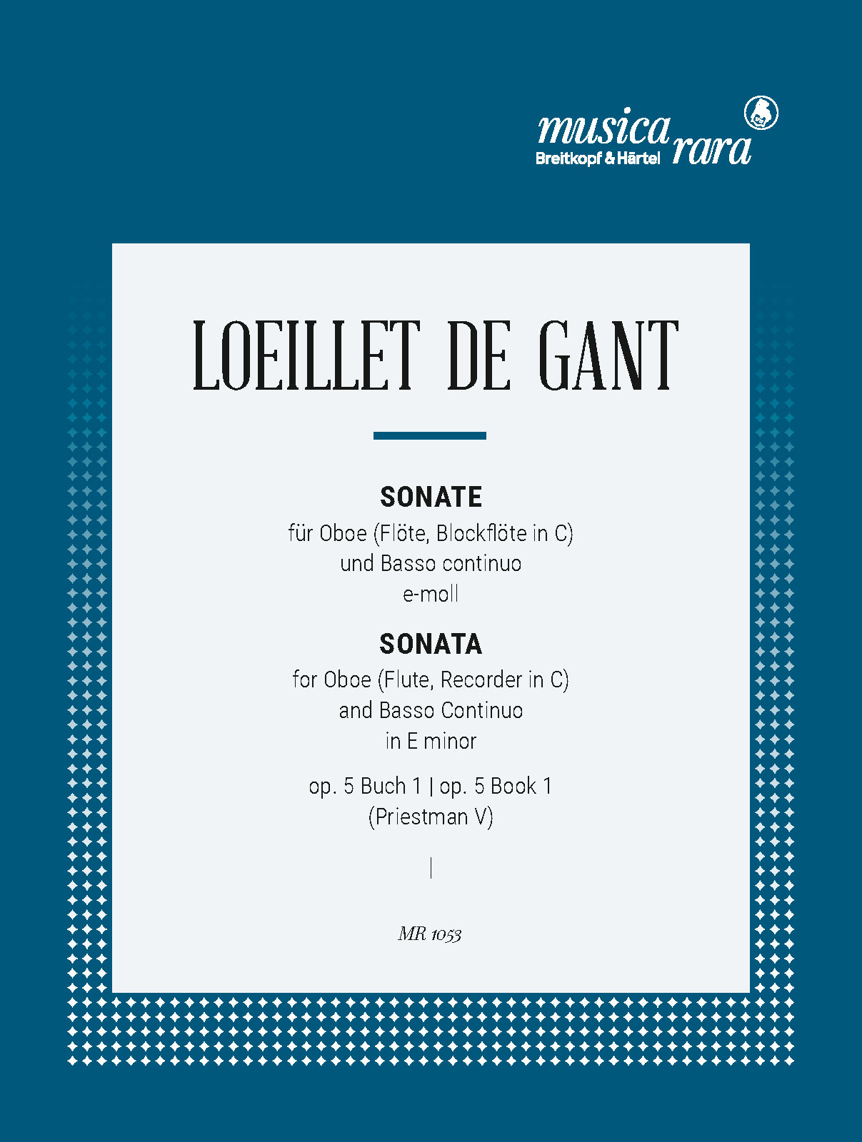 Jean-Baptiste Loeillet de Gant - 6 Sonaten aus op. 5 - Cover