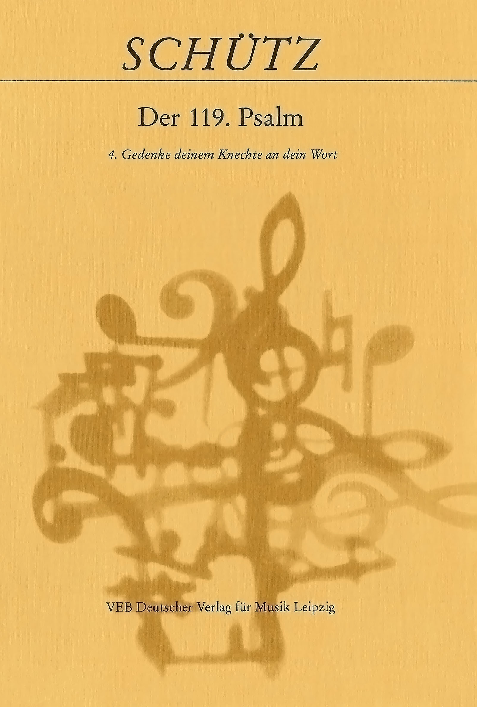 DV 7954 - Der Schwanengesang. Des Königs und Propheten Davids 119. Psalm - Cover