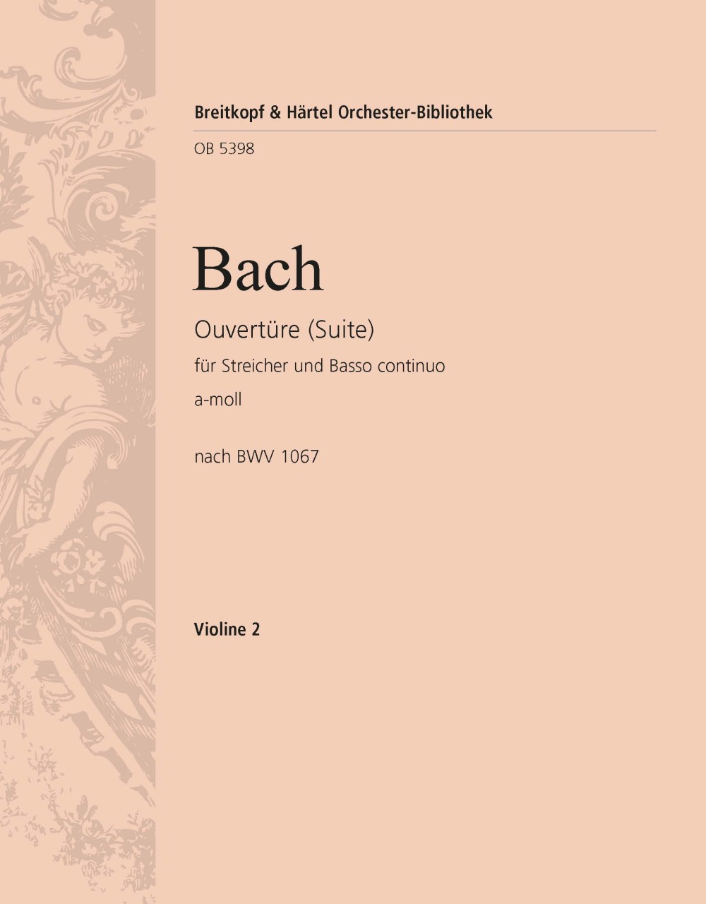 OB 5398-16 - Overture (Suite) No. 2 in A minor based on BWV 1067 - Cover