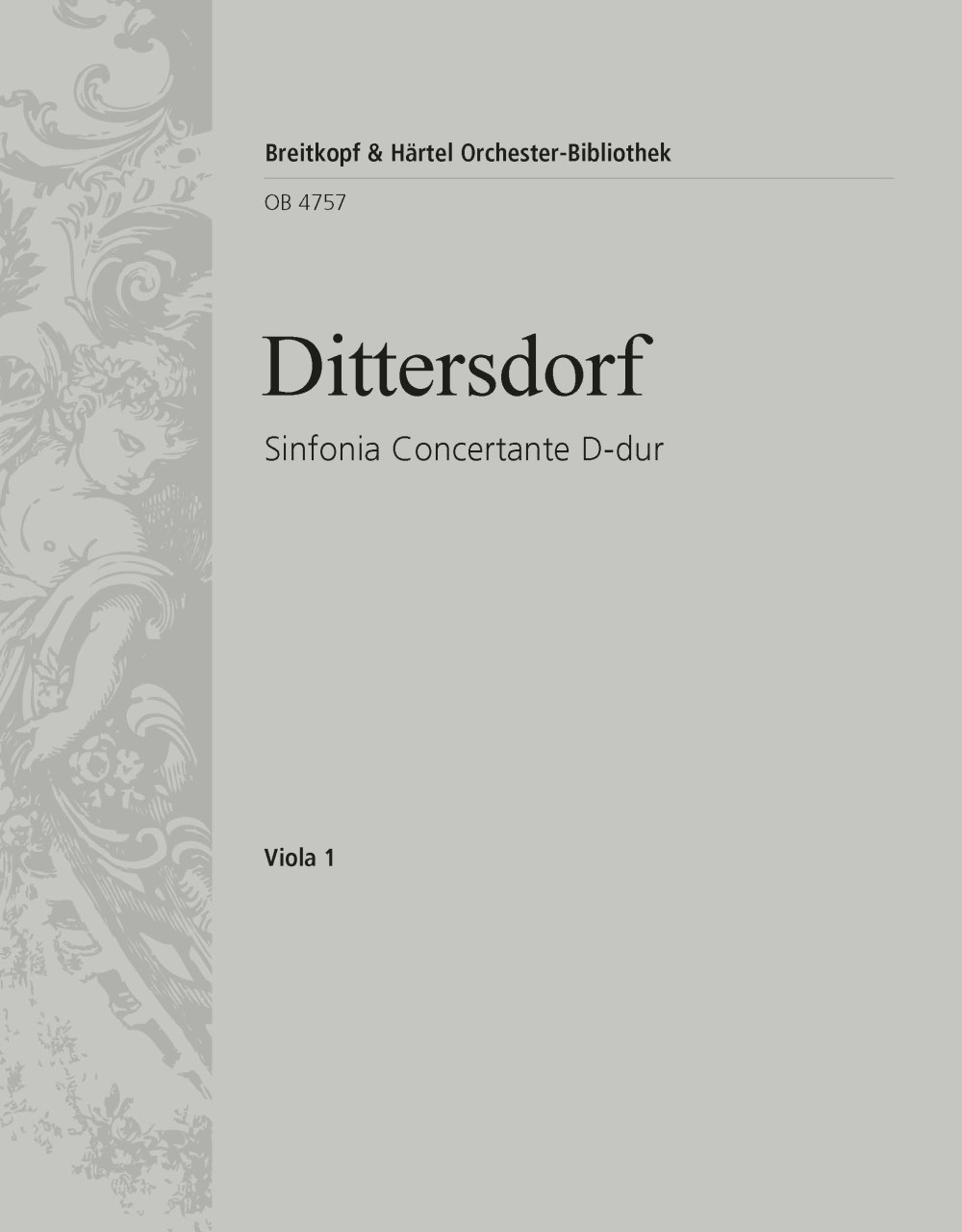 OB 4757-19 - Sinfonia Concertante in D major - Cover