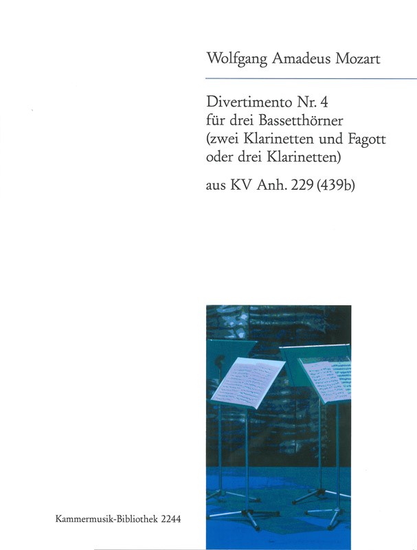 KM 2244 - 5 Divertimenti KV 439b (Anh. 229) - Cover