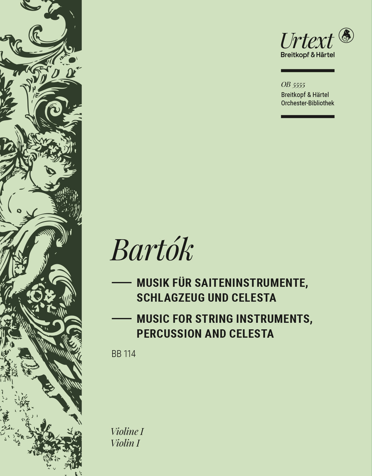 OB 5555-15 - Musik für Saiteninstrumente, Schlagzeug und Celesta BB 114 - Cover