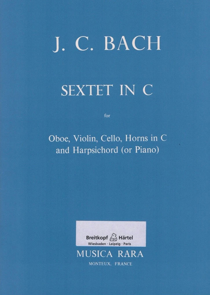 Johann Christian Bach - Sextett in C-dur - Cover
