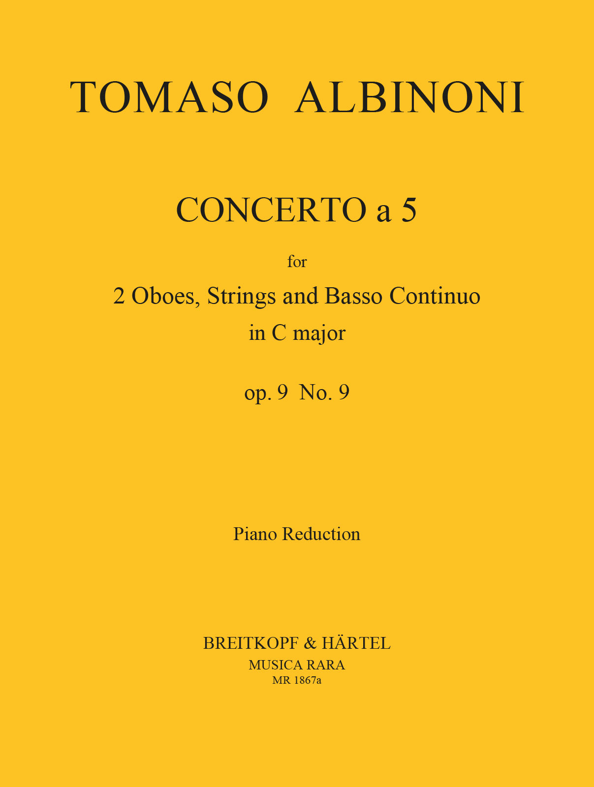Tomaso Albinoni - Concerto a 5 C-dur op. 9/9 - Cover