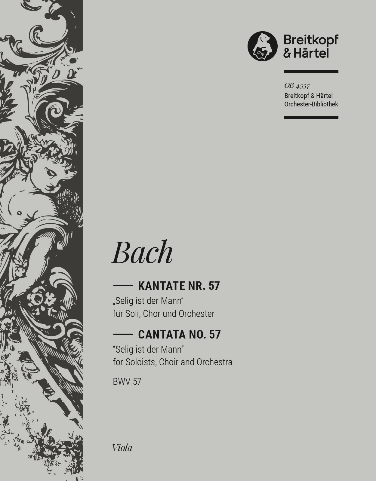 OB 4557-19 - Cantata BWV 57 “Blessed is the man” - Cover