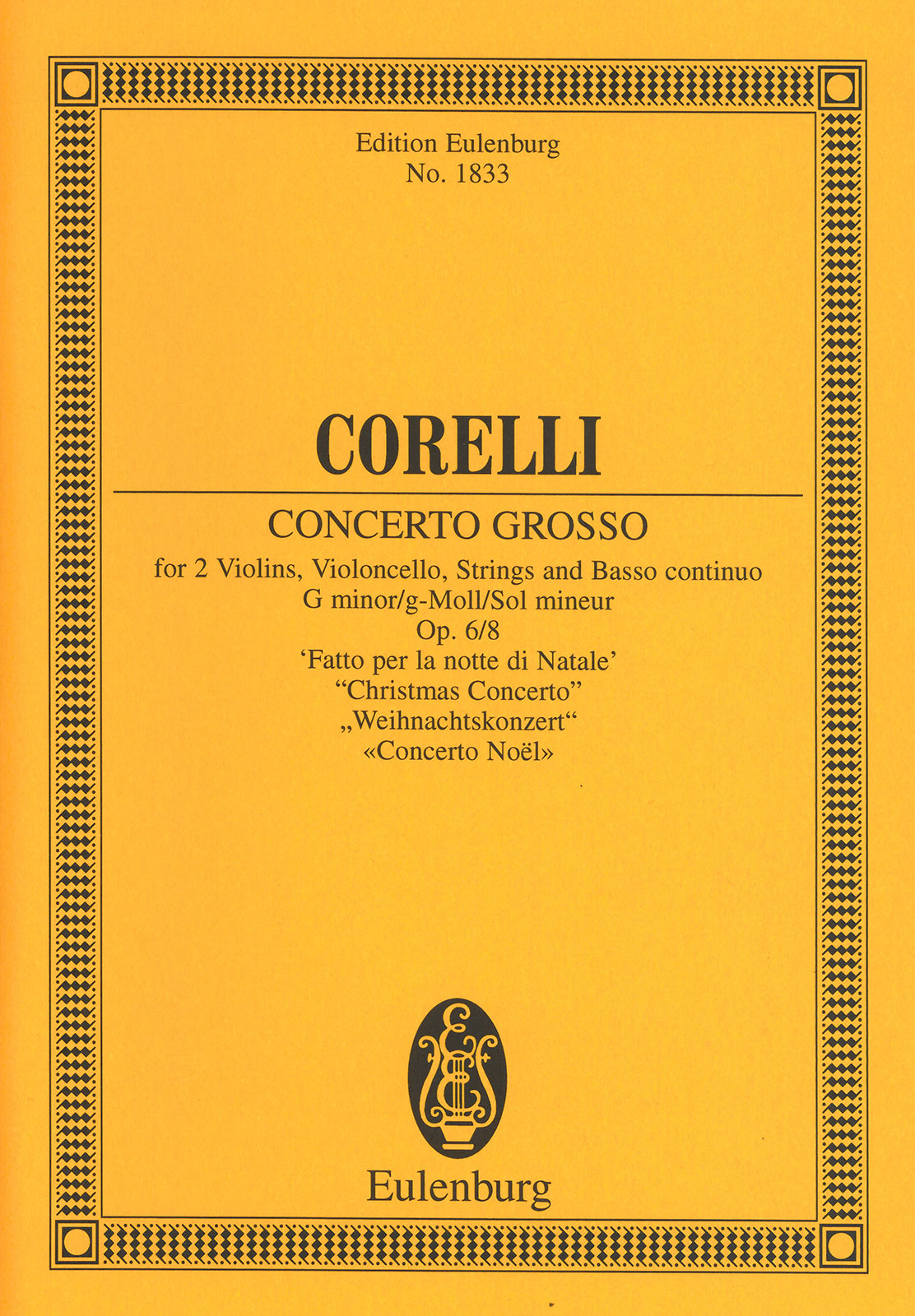 ETP 1833 - Concerto grosso op. 6 Nr. 8 g-moll - Cover