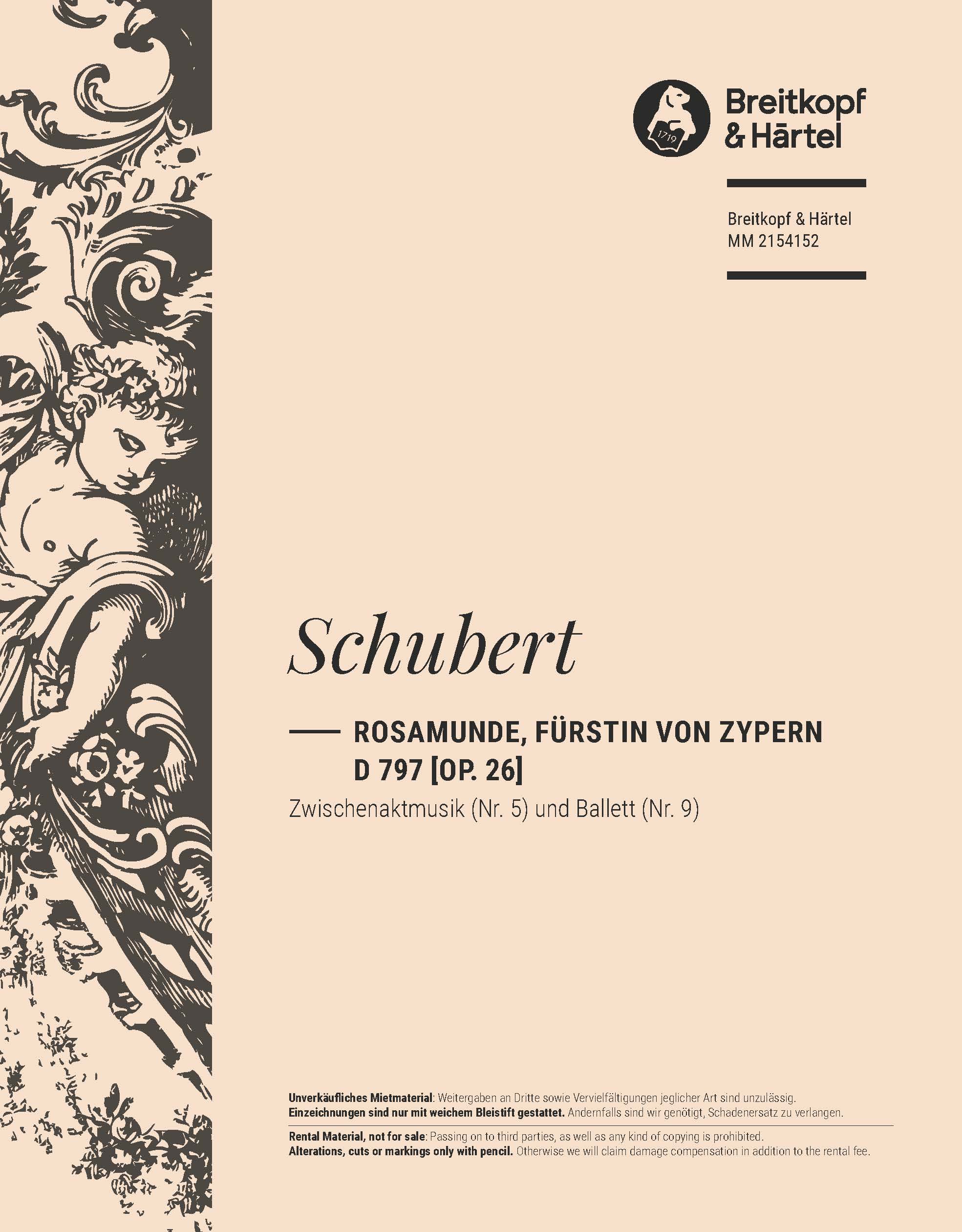 MM 2154152 - Rosamunde, Fürstin von Zypern D 797 [op. 26] - Cover