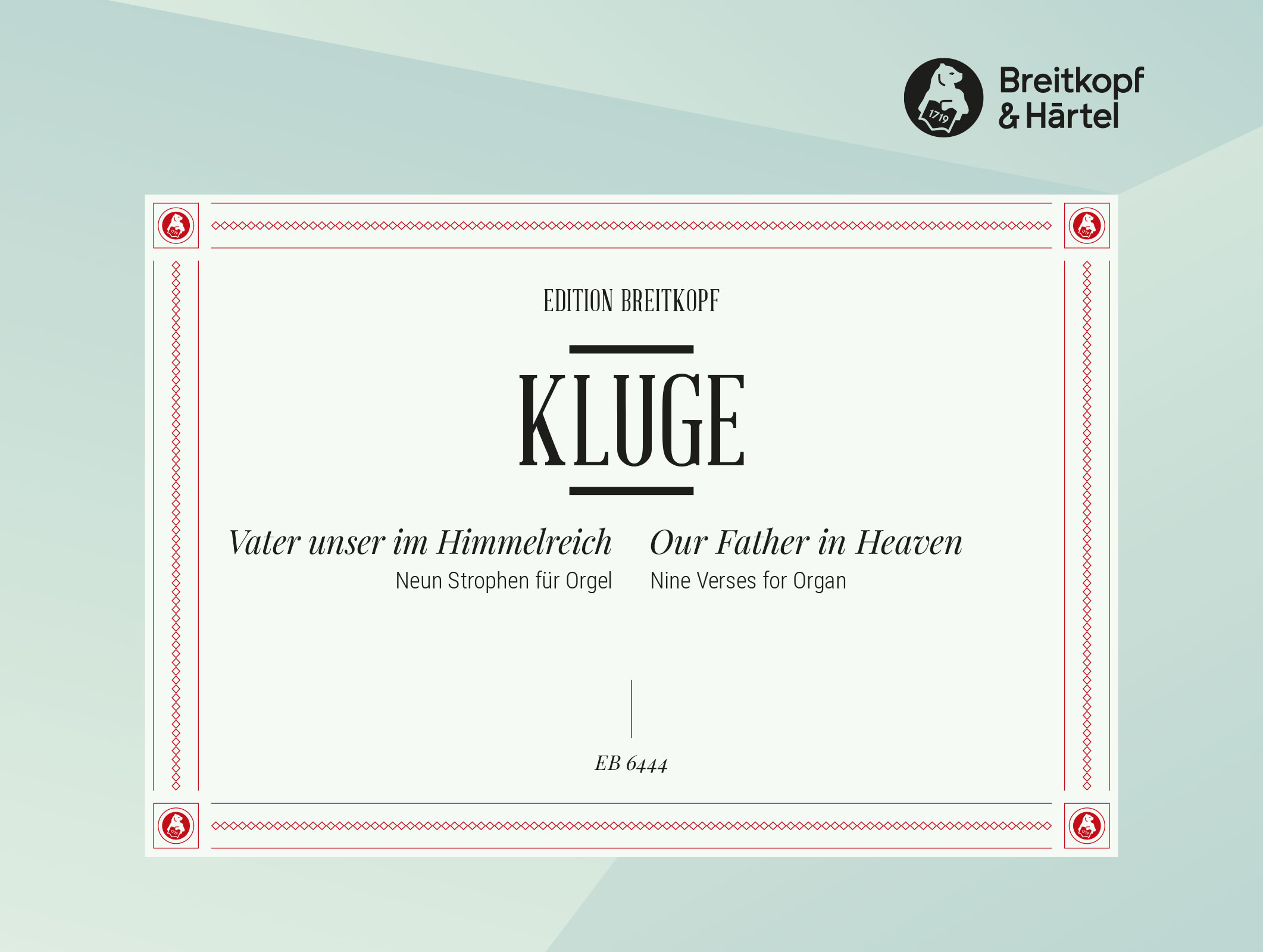 Manfred Kluge - Our Father in Heaven - Cover