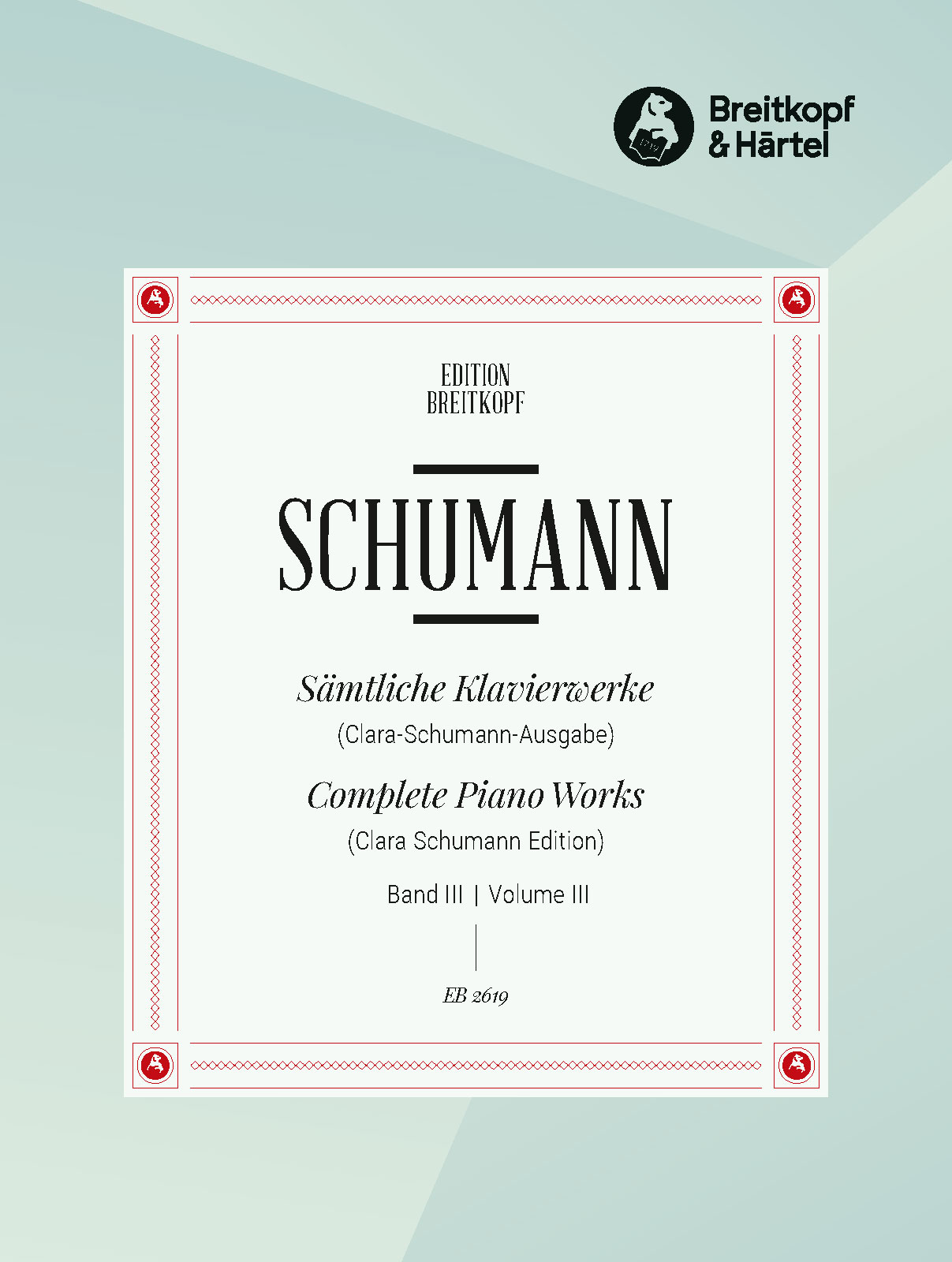 EB 2619 - Sämtliche Klavierwerke - Cover
