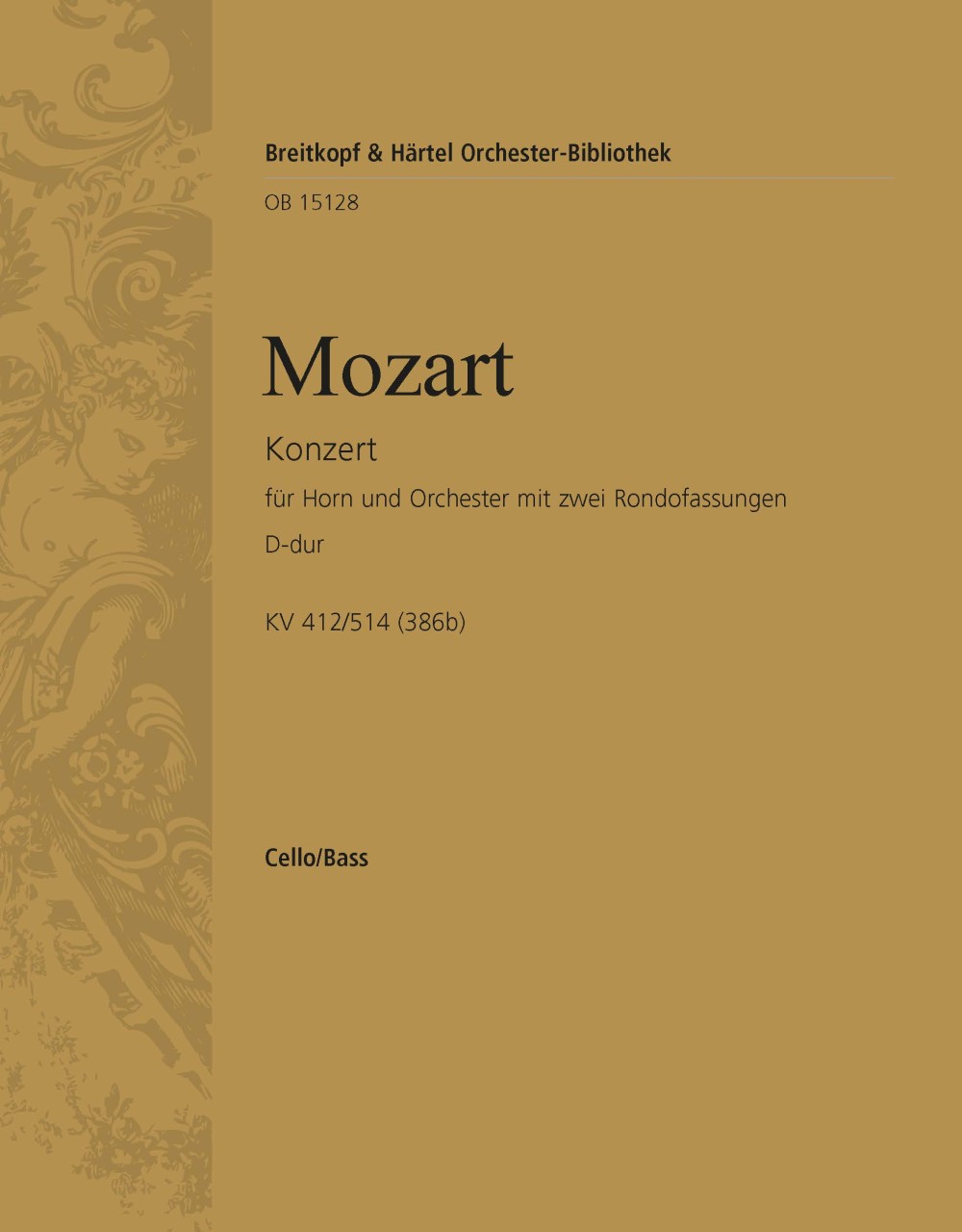OB 15128-26 - Horn Concerto [No. 1] in D major K. 412/514 (386b) - Cover