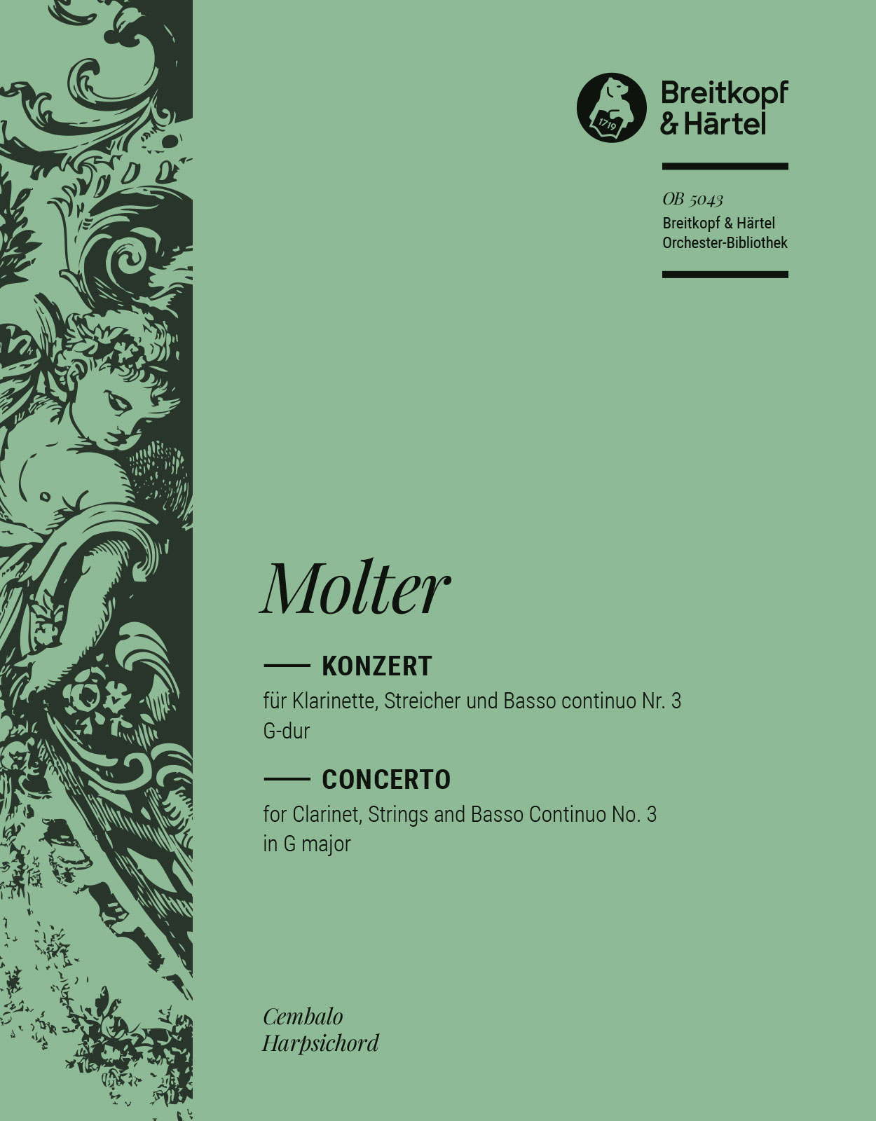 OB 5043-12 - Klarinettenkonzert Nr. 3 G-dur - Cover