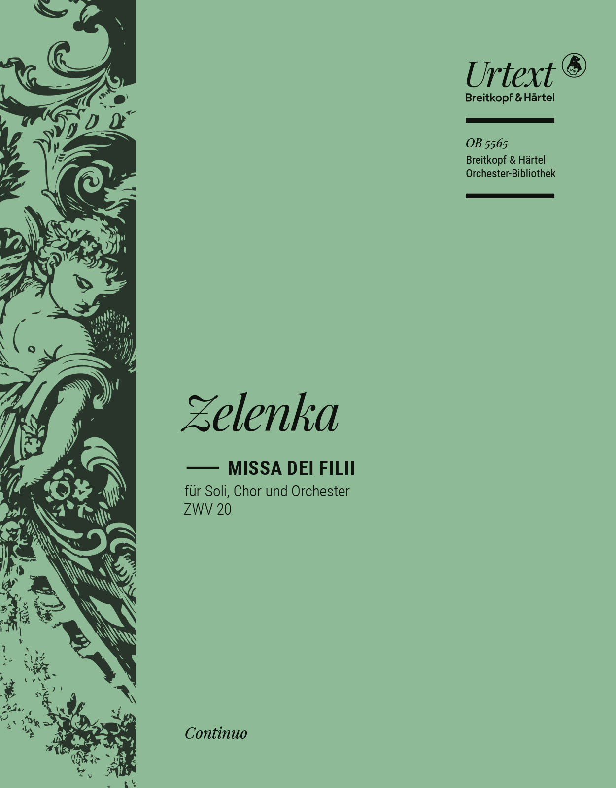 OB 5565-12 - Missa Dei Filii ZWV 20 - Cover