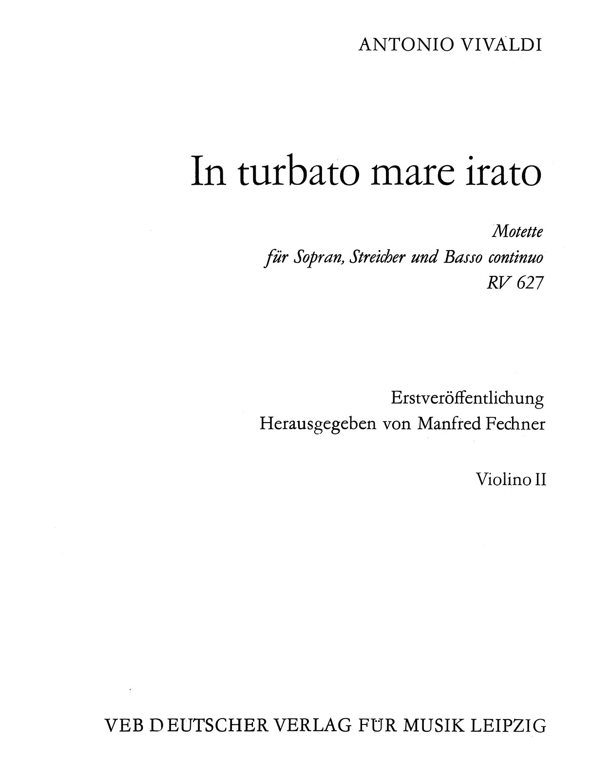 DV 9520a-16 - In turbato mare irato - Cover