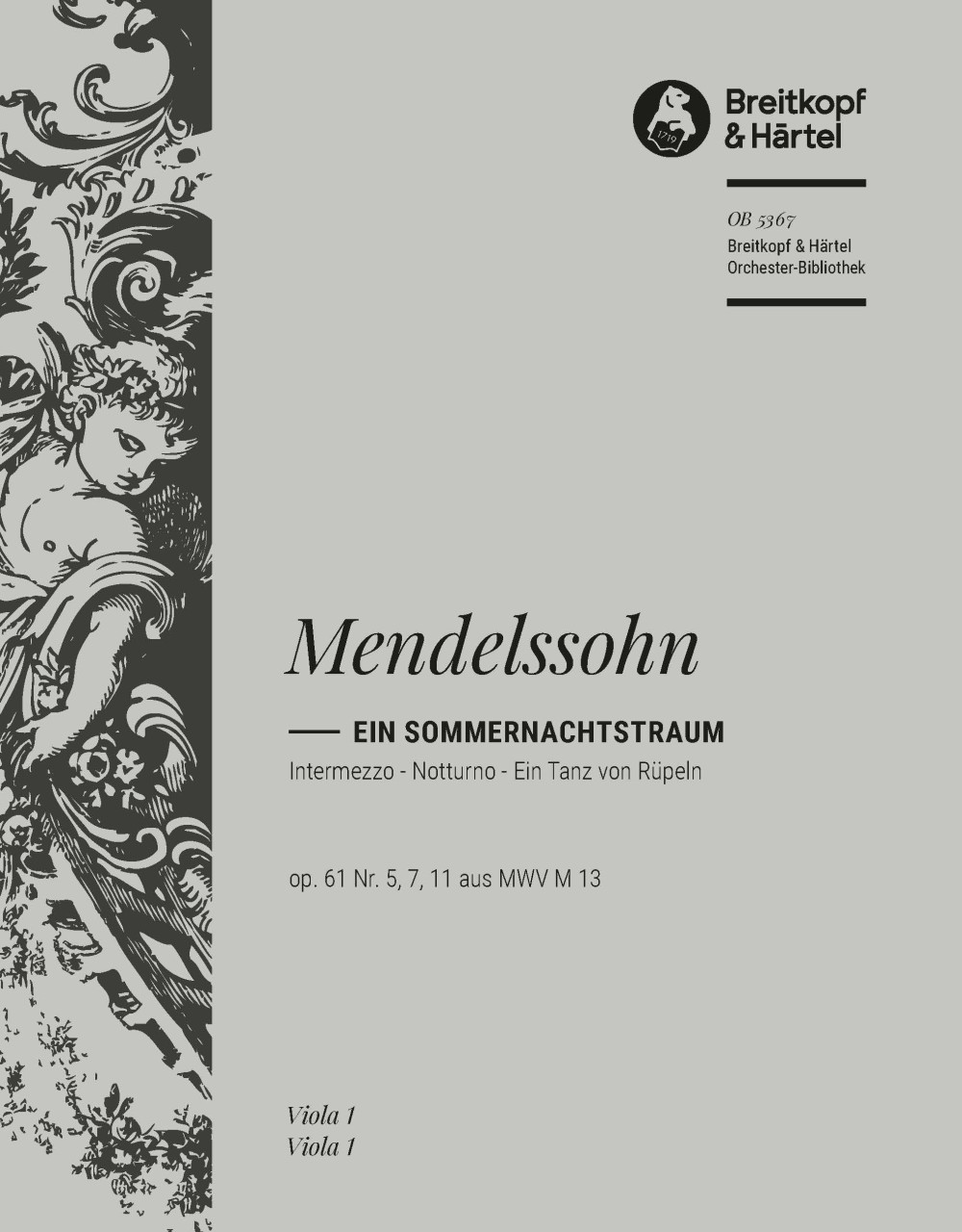 OB 5367-19 - Ein Sommernachtstraum op. 61 MWV M 13 - Cover