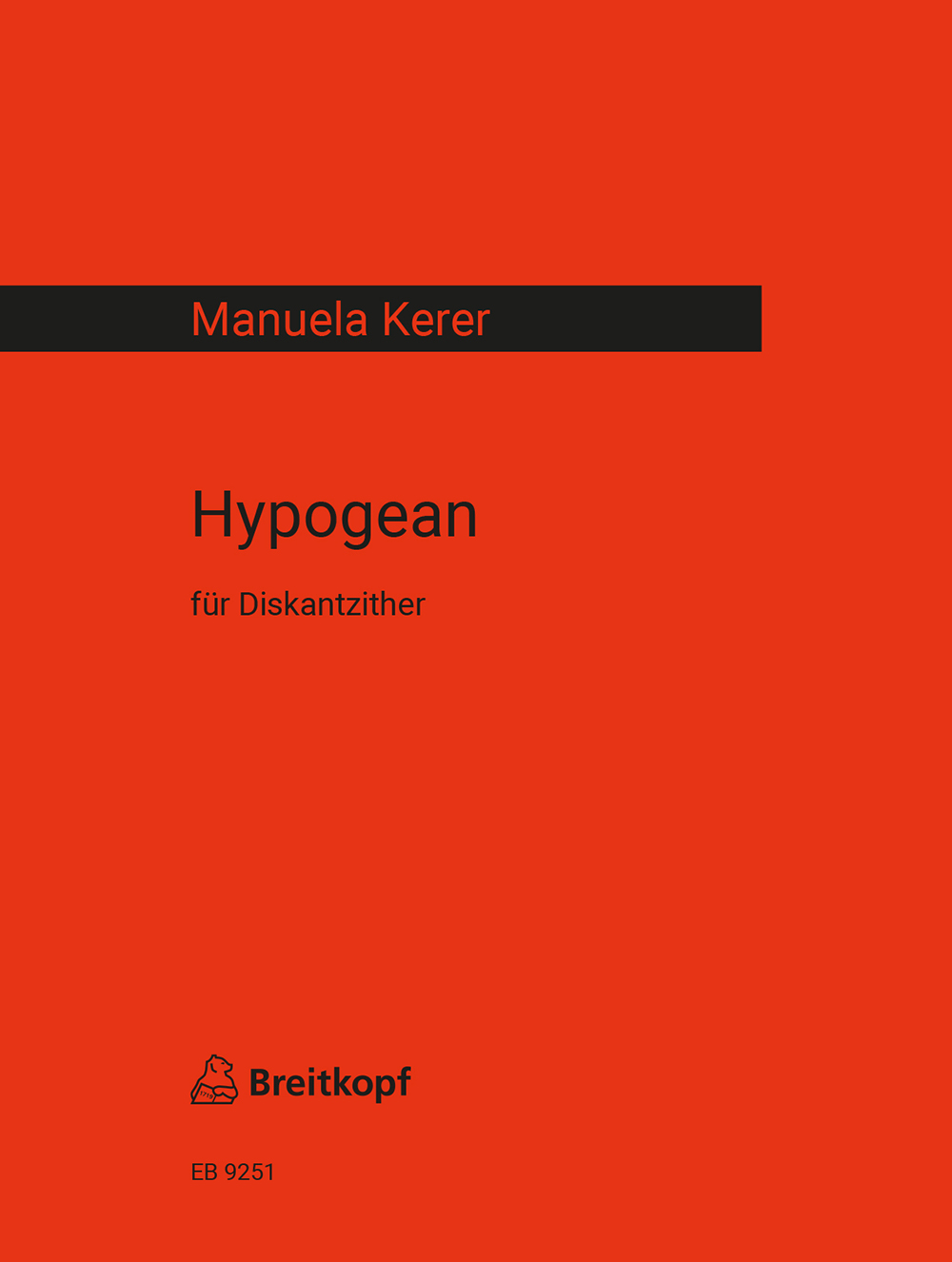 Manuela Kerer - Hypogean - Cover