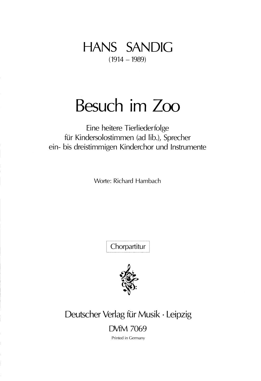 DV 7069 - Besuch im Zoo - Cover