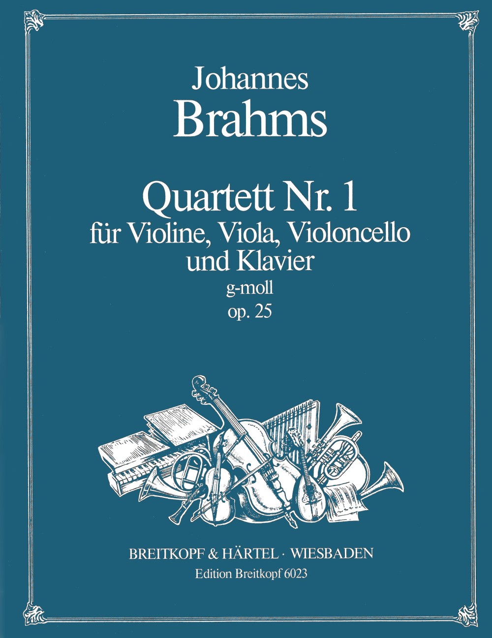 Johannes Brahms - Piano Quartet No. 1 in G minor Op. 25 - Cover