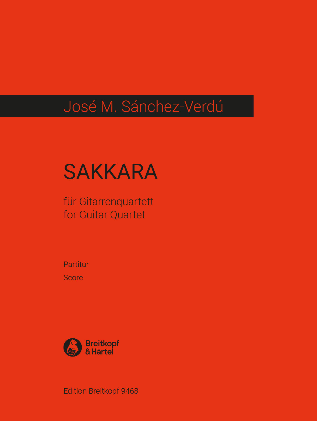 José M. Sánchez-Verdú - Sakkara - Cover