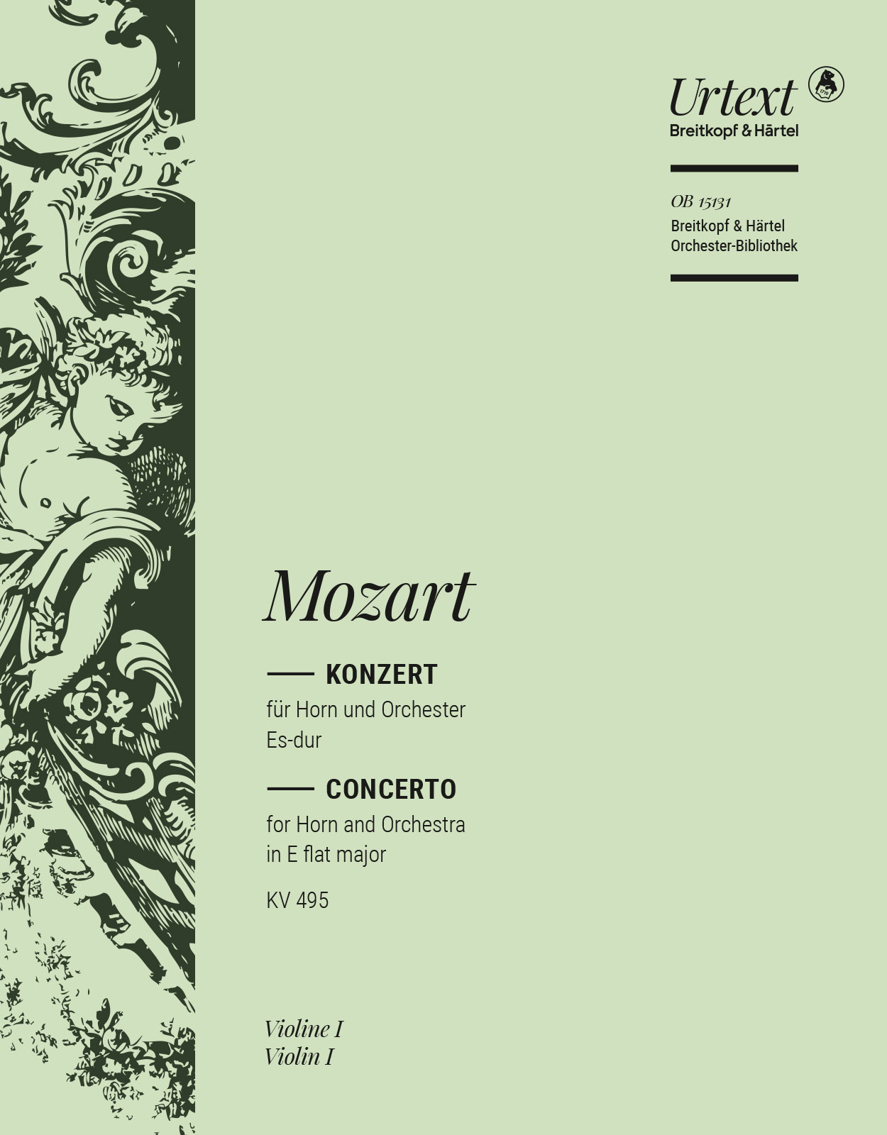 OB 15131-15 - Horn Concerto [No. 4] in E flat major K. 495 - Cover