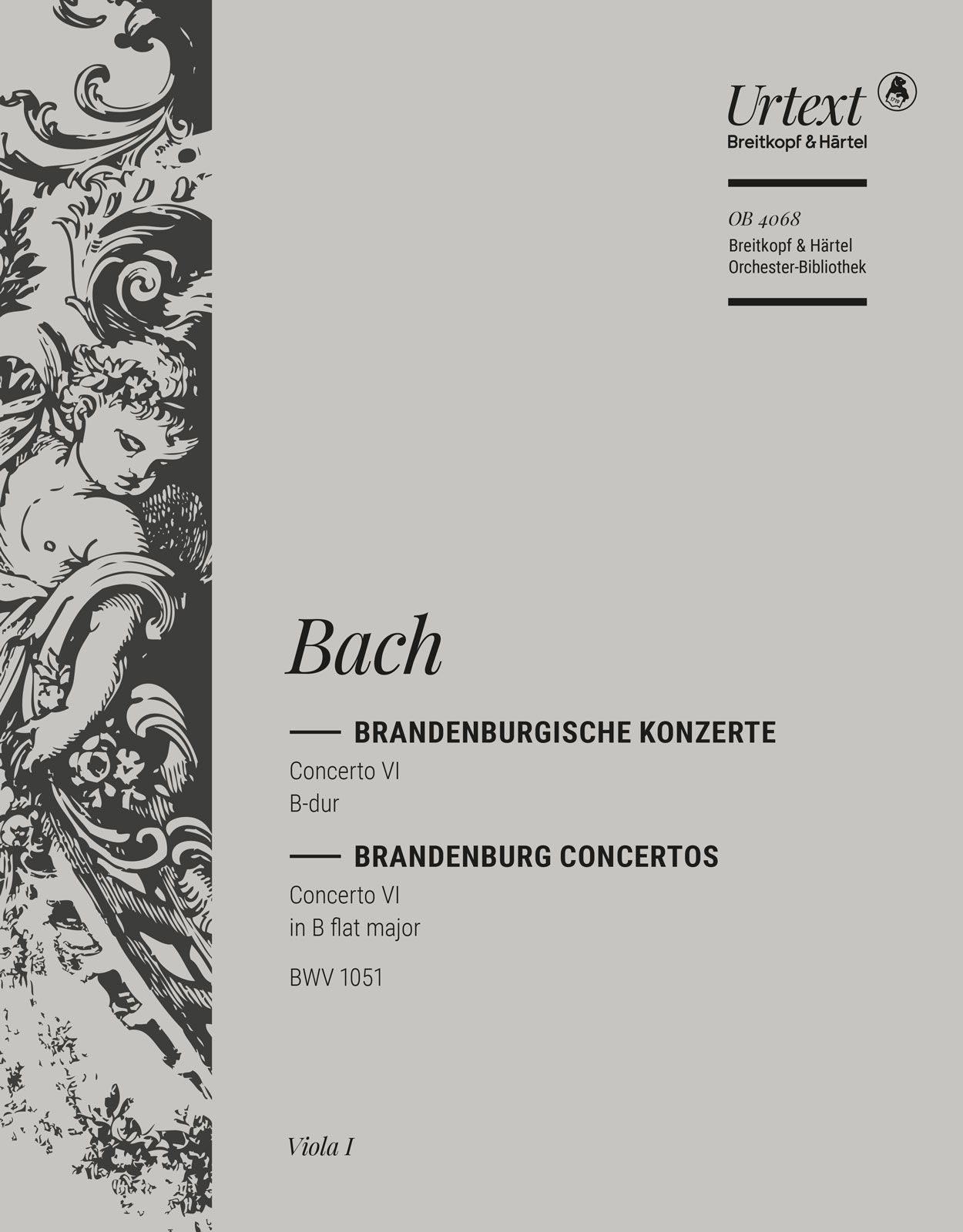 OB 4068-19 - Brandenburg Concerto No. 6 in Bb major BWV 1051 - Cover