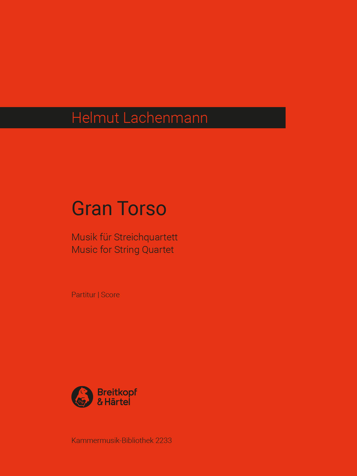 Helmut Lachenmann - Gran Torso - Cover