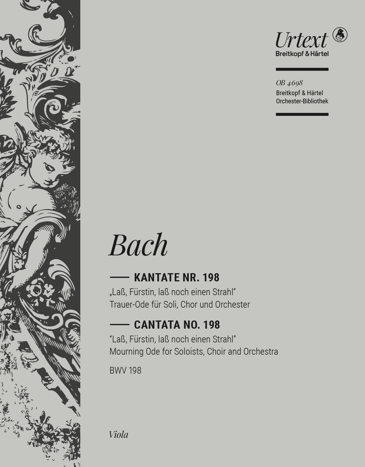 OB 4698-19 - Cantata BWV 198 “Lass, Fürstin, lass noch einen Strahl” - Cover