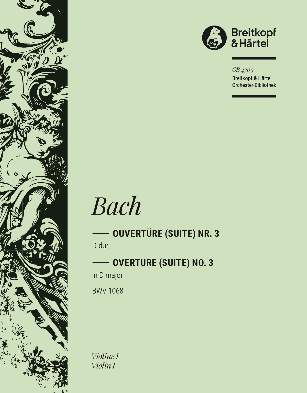 OB 4309-15 - Overture (Suite) No. 3 in D major BWV 1068 - Cover