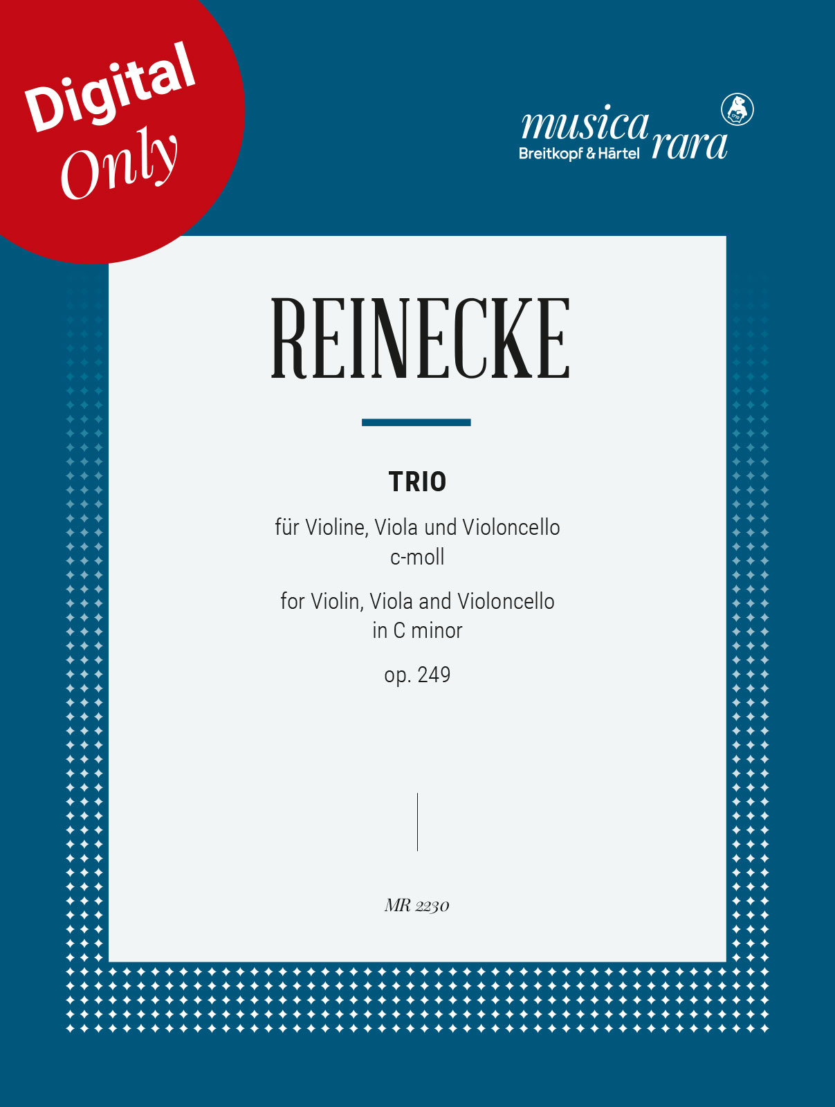 Carl Reinecke - Streichtrio c-moll op. 249 - Cover