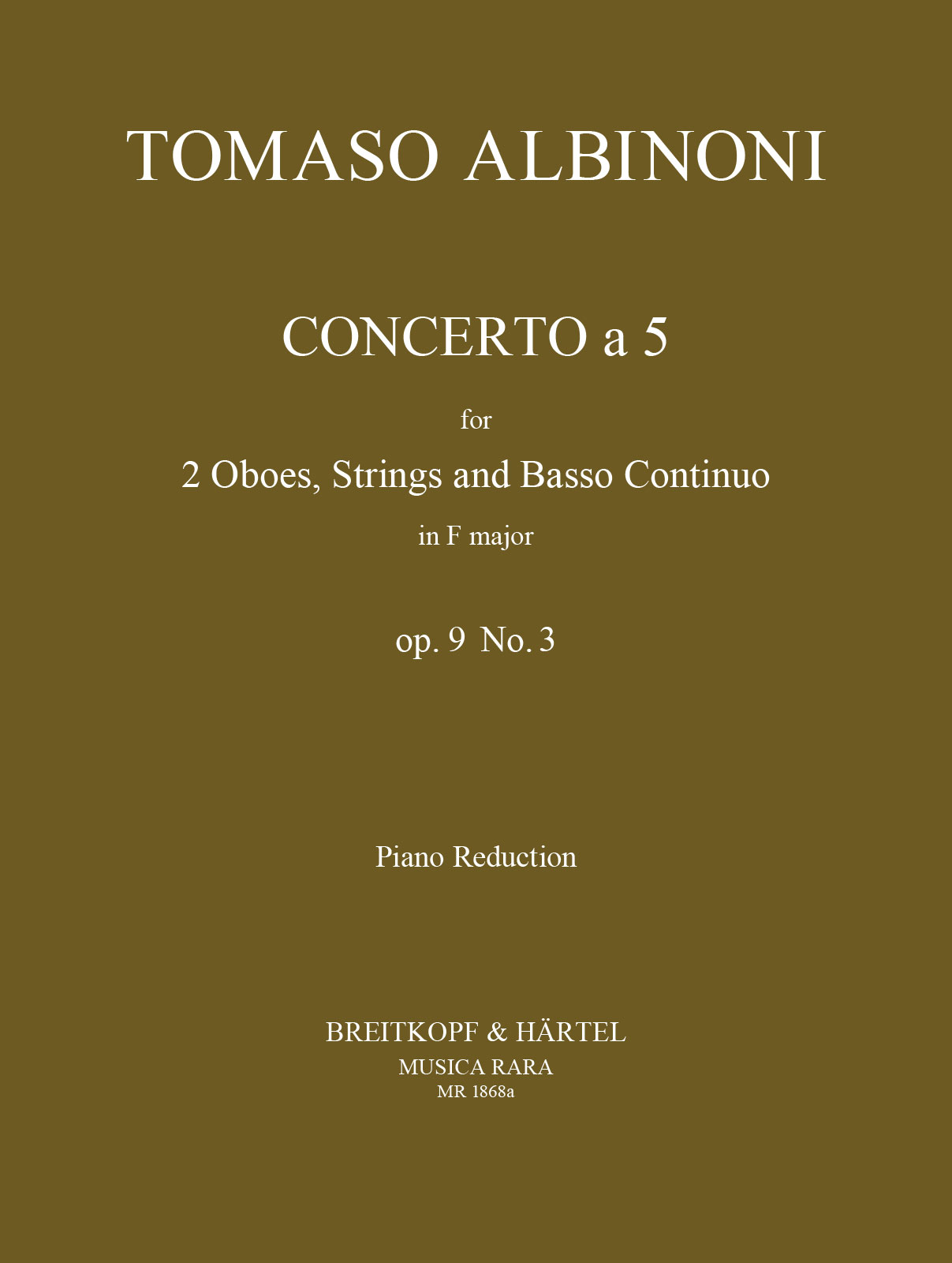 MR 1868aD - Concerto a 5 in F op. 9/3 - Cover