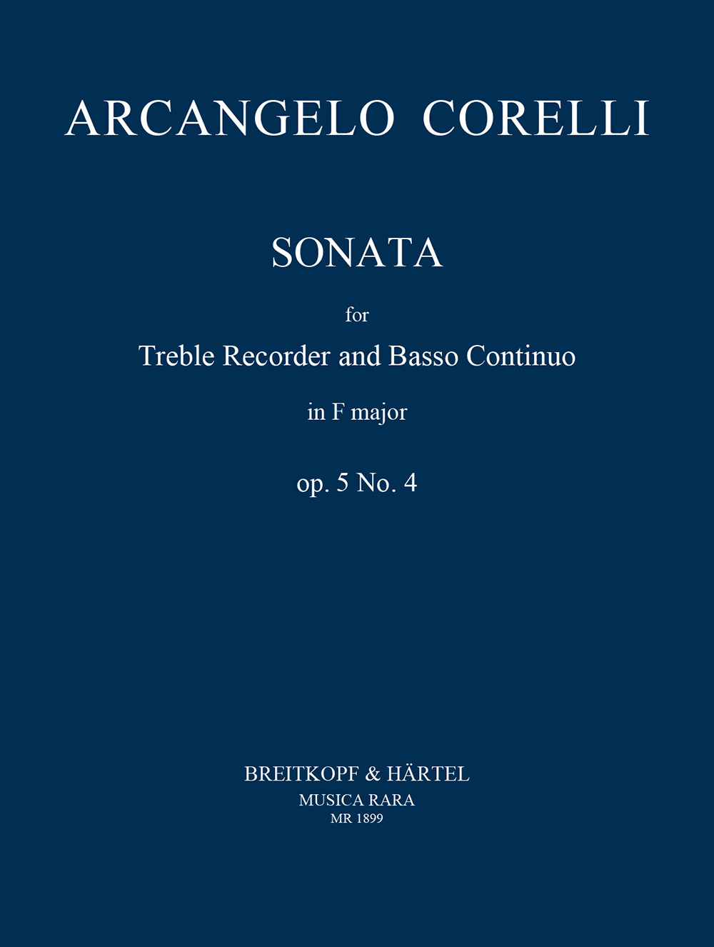 Arcangelo Corelli - Sonate in F-dur op. 5/4 - Cover