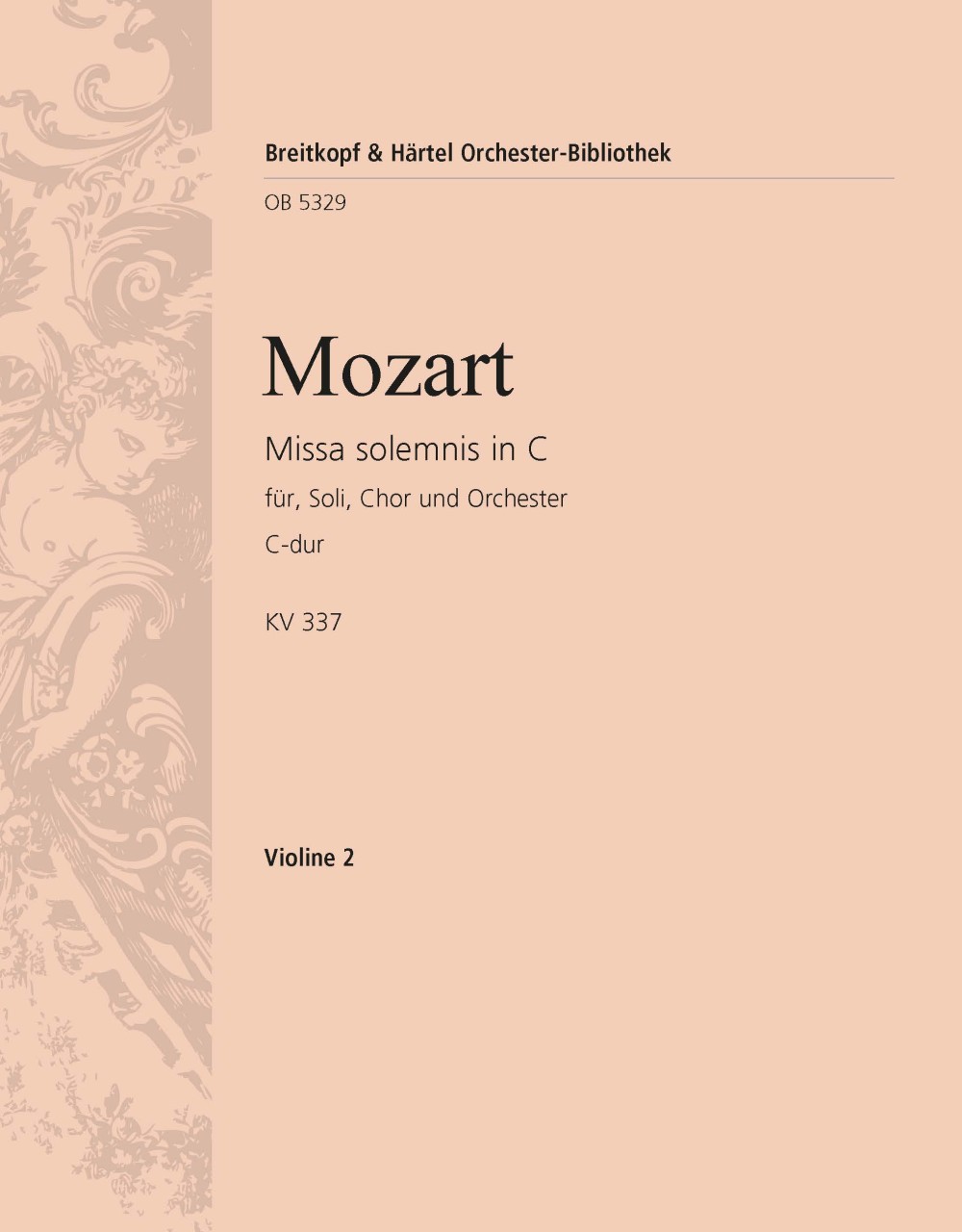 OB 5329-16 - Missa solemnis in C KV 337 - Cover