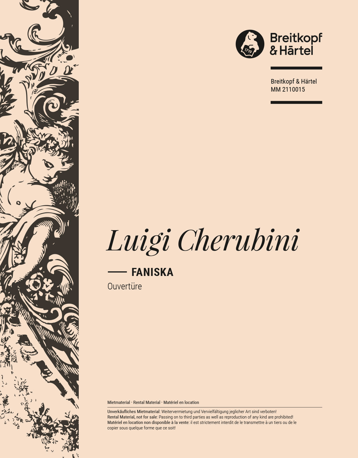 Luigi Cherubini - Faniska - Cover