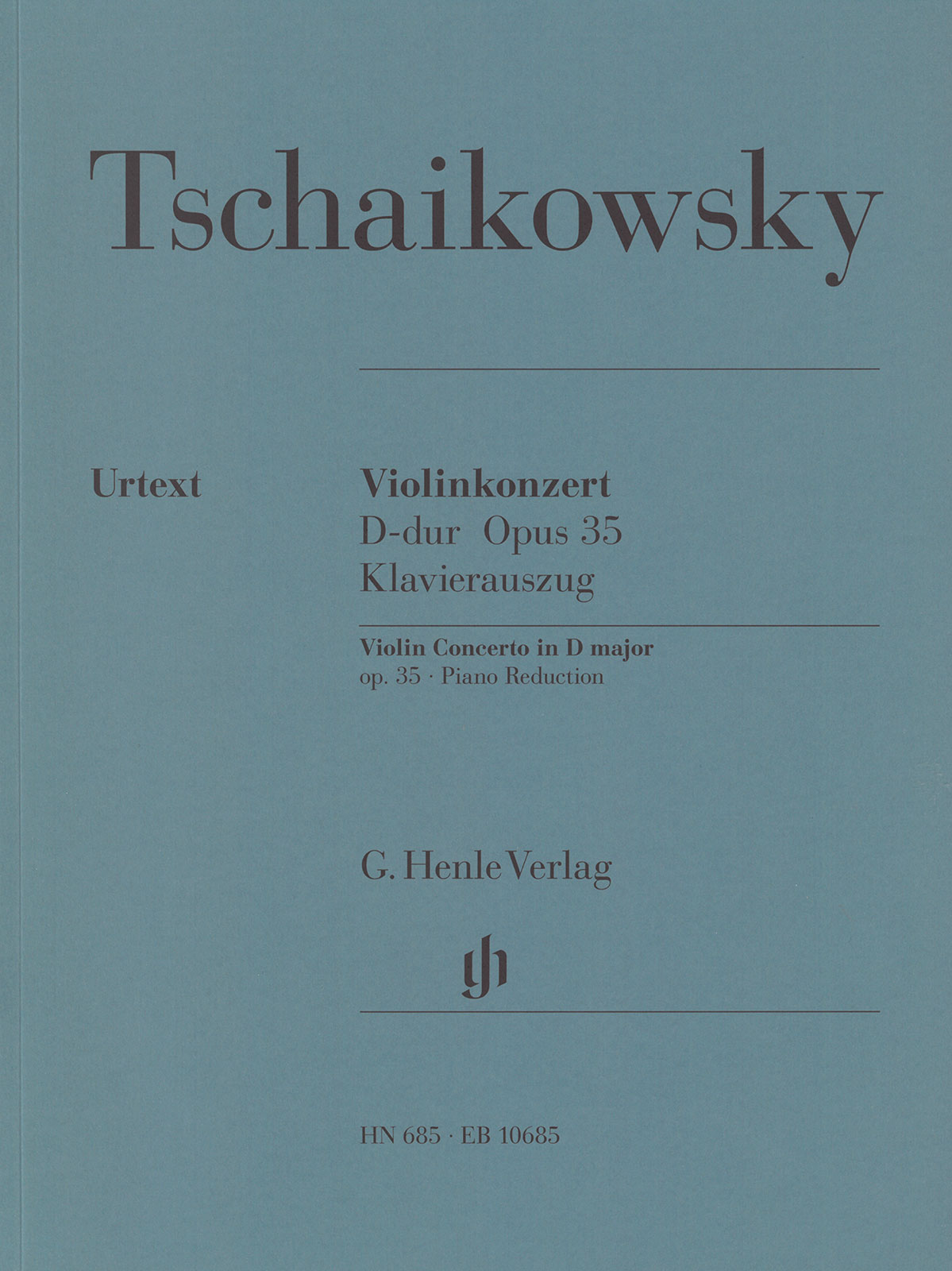 EB 10685 - Violin Concerto in D major Op. 35 - Cover