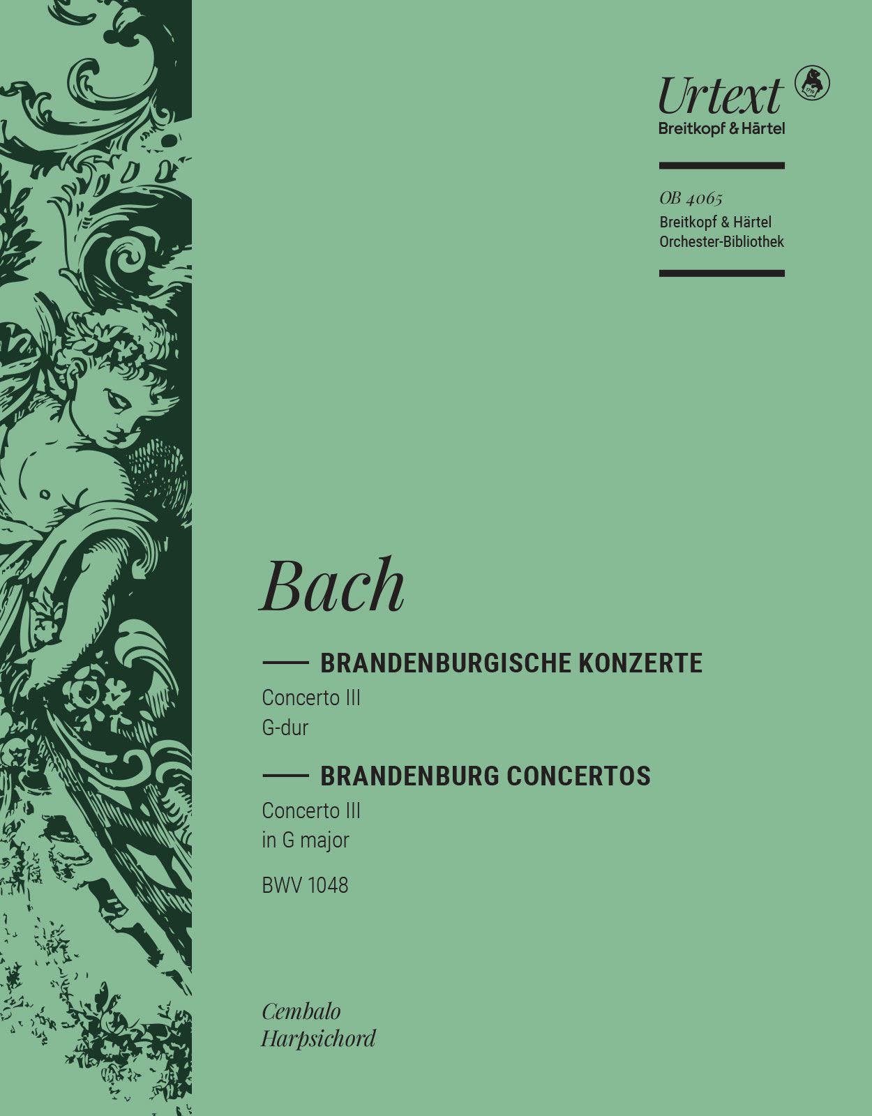OB 4065-12 - Brandenburg Concerto No. 3 in G major BWV 1048 - Cover